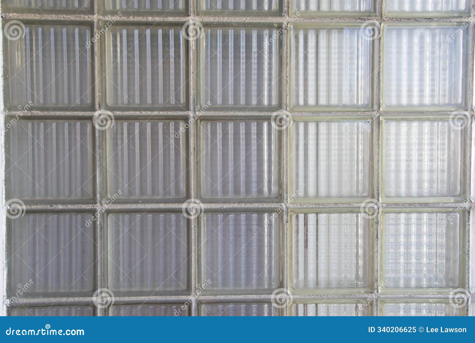 pattern of old glass block squares