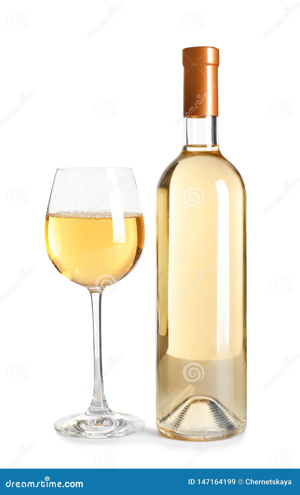 Glass and Bottle of Delicious Wine on White Stock Image Image of fine
