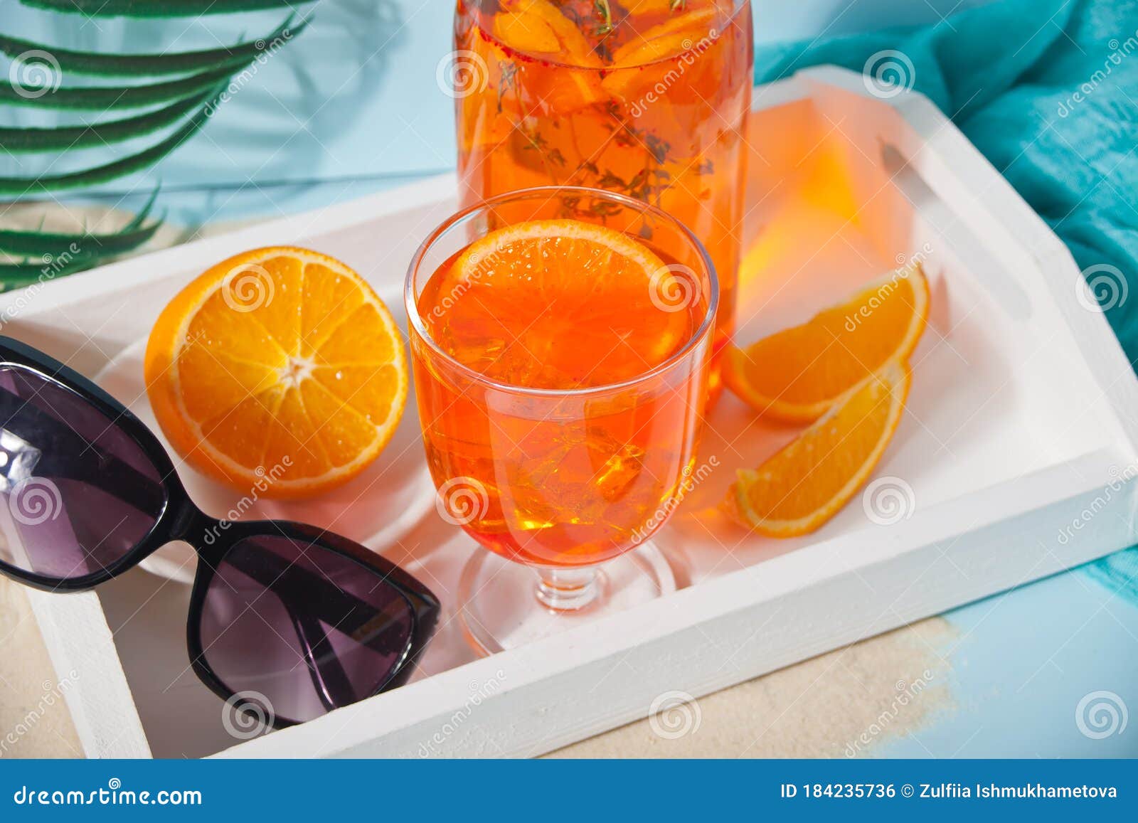 https://thumbs.dreamstime.com/z/glass-bottle-fresh-homemade-orange-sweet-iced-tea-cocktail-lemonade-thyme-refreshing-cold-drink-summer-party-glasses-184235736.jpg