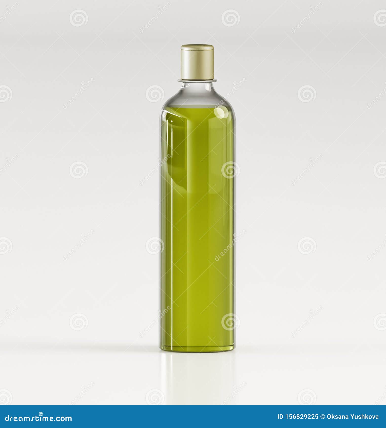 Download Glass Bottle With Liquid Mock Up 3d Illustration Stock Illustration Illustration Of Food Beverage 156829225