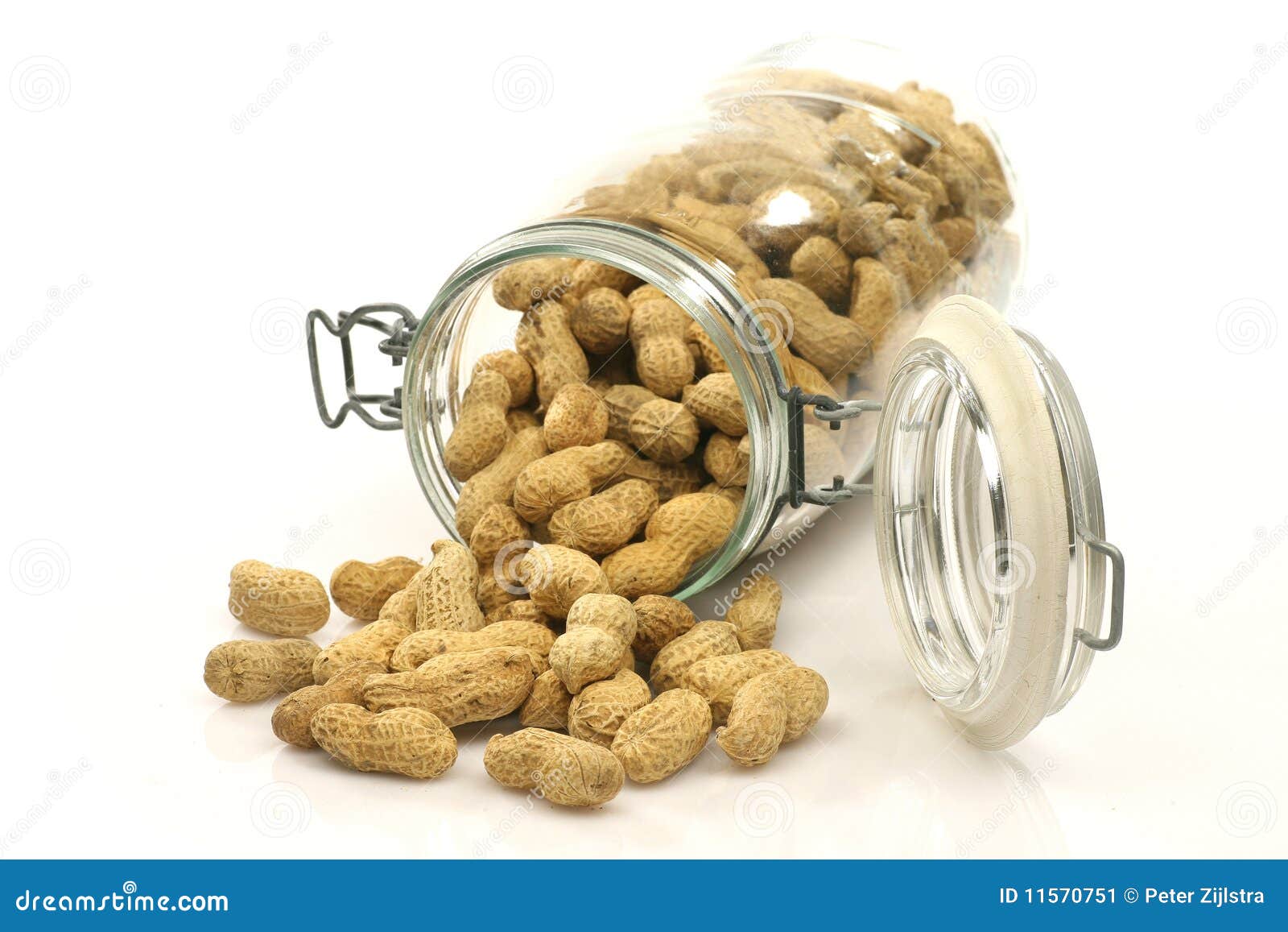 Glass Bottle with Lots of Peanuts Stock Image Image of ingredient