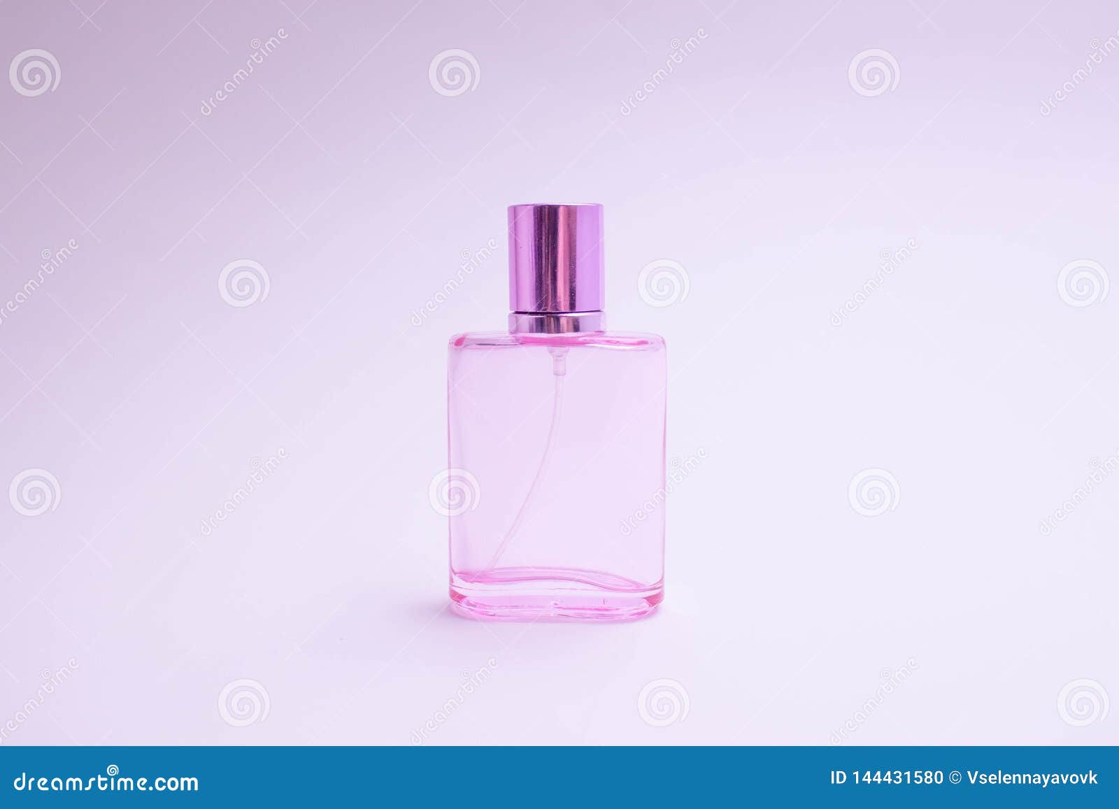 perfume pink and black bottle