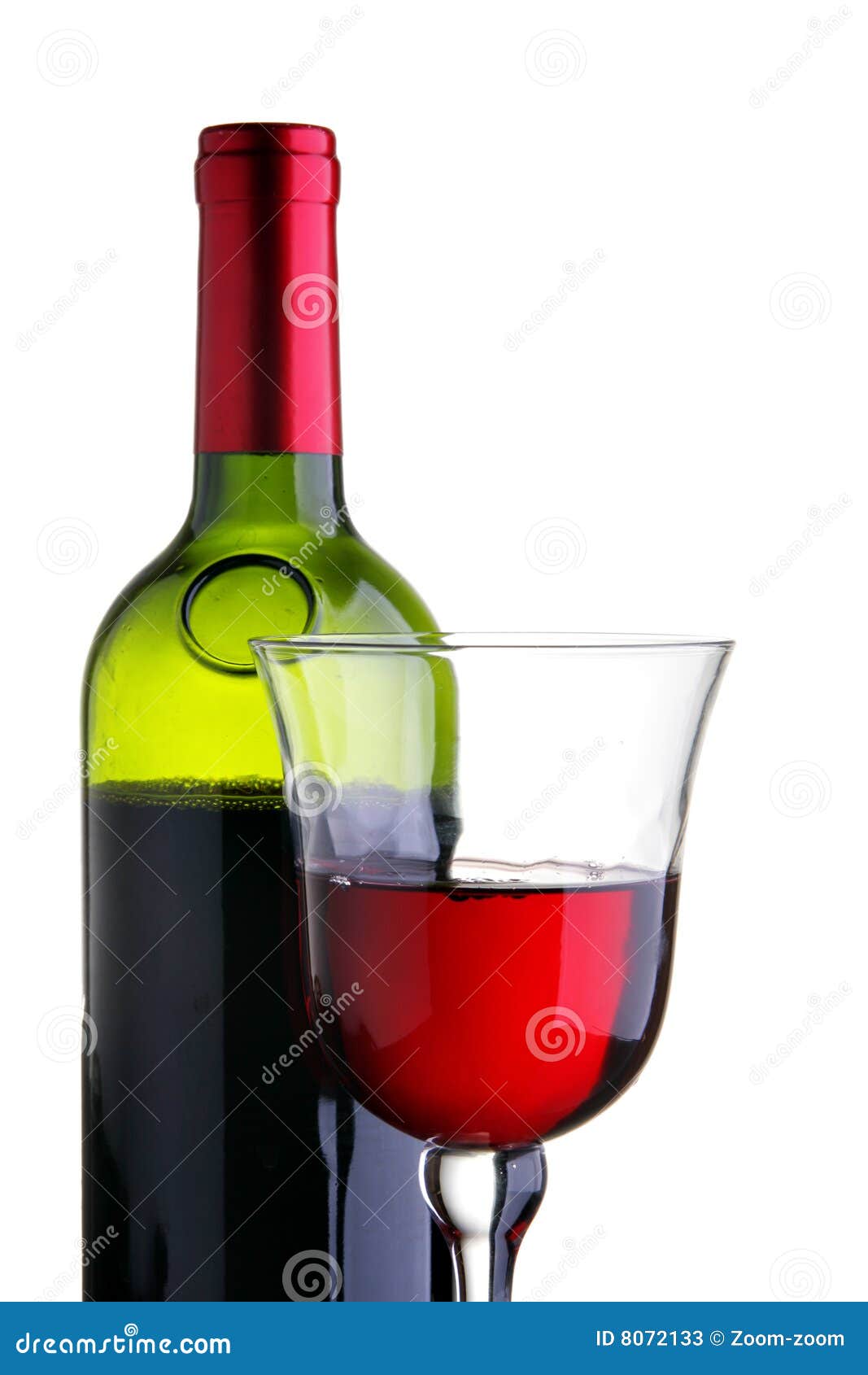 Glass and Bottle of Red Wine Stock Image Image of holiday, details 8072133