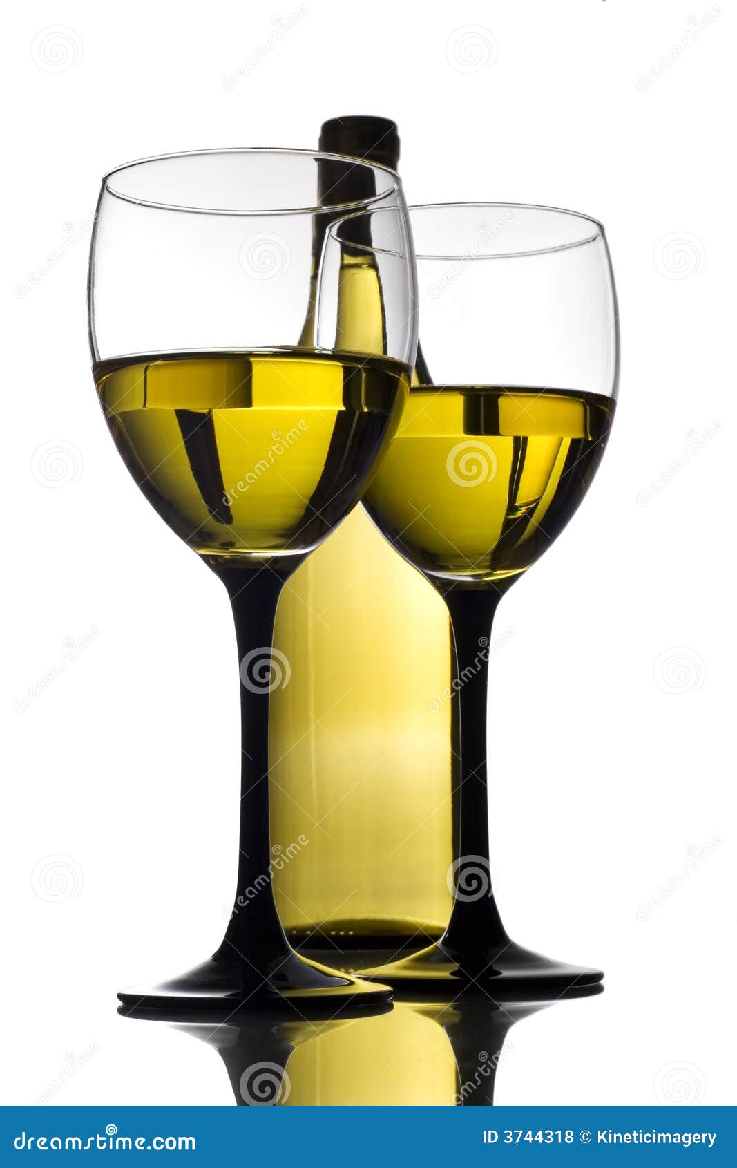 Glass and Bottle of White Wine Stock Photo Image of chenin, alcohol