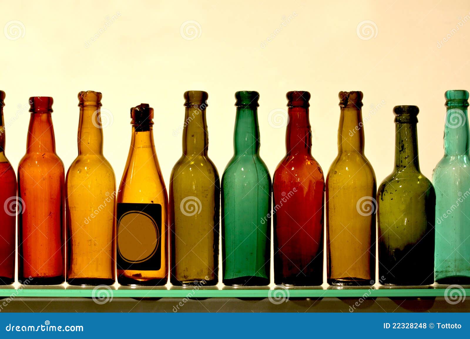 Glass bottles. stock photo. Image of contrast, fluid 22328248