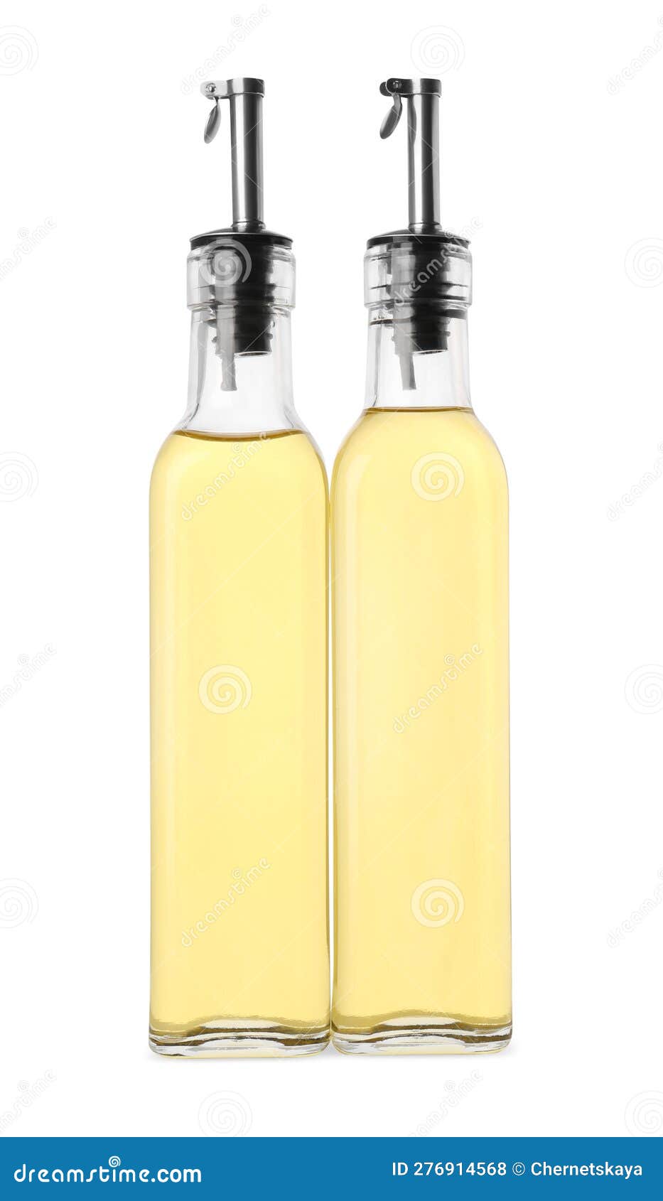 Glass Bottles of Cooking Oil on White Background Stock Photo Image of ingredient, culinary