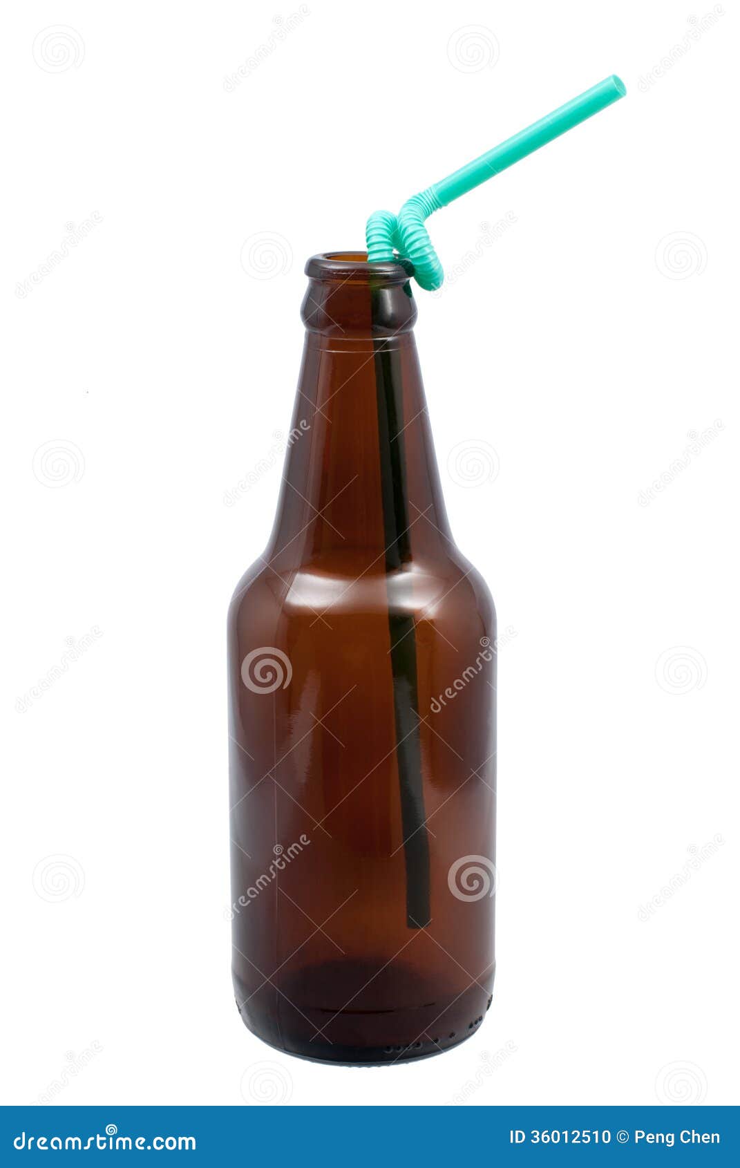 Glass bottles and straws stock photo. Image of straws 36012510