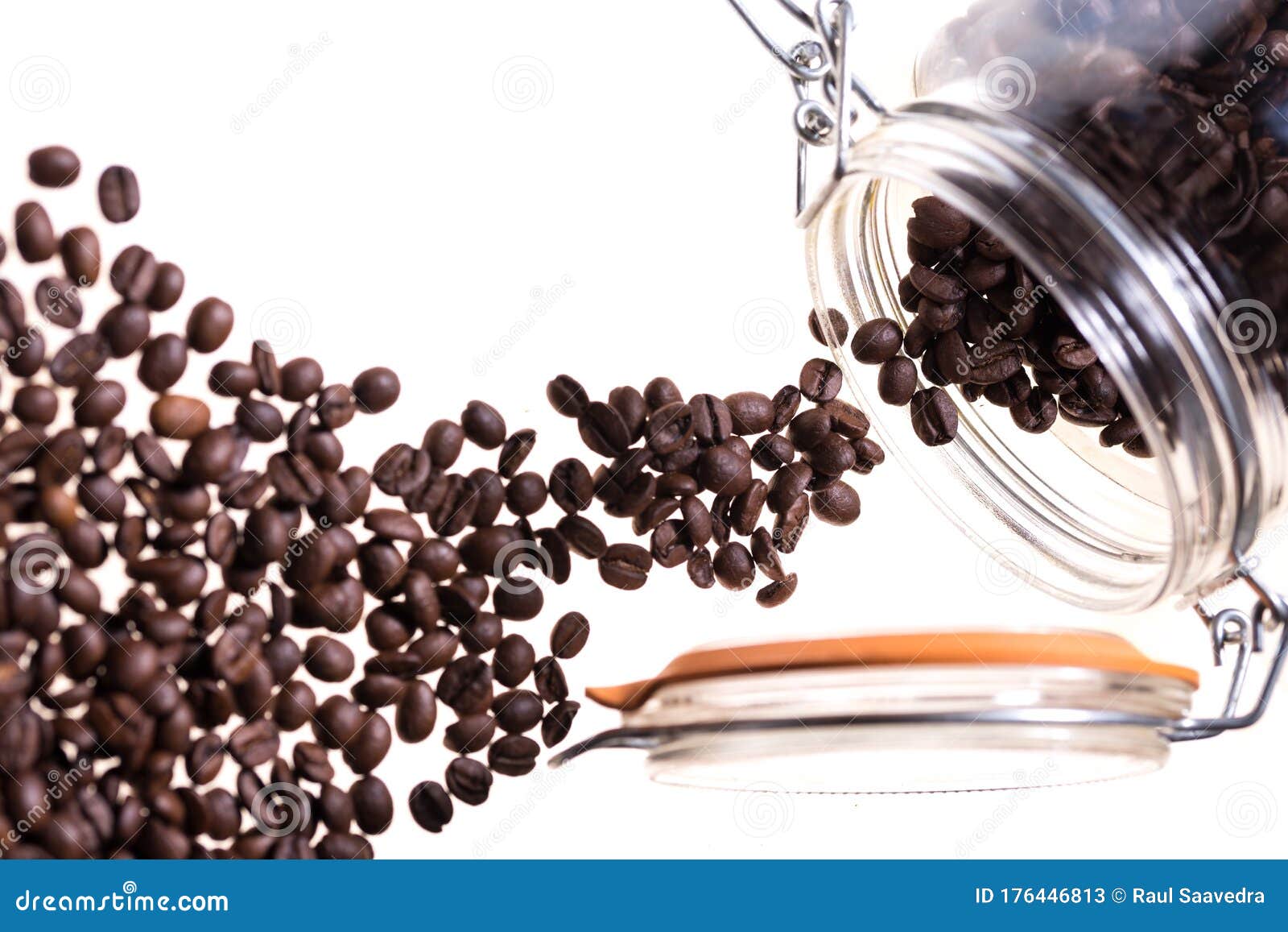 glass bowl with coffee beans