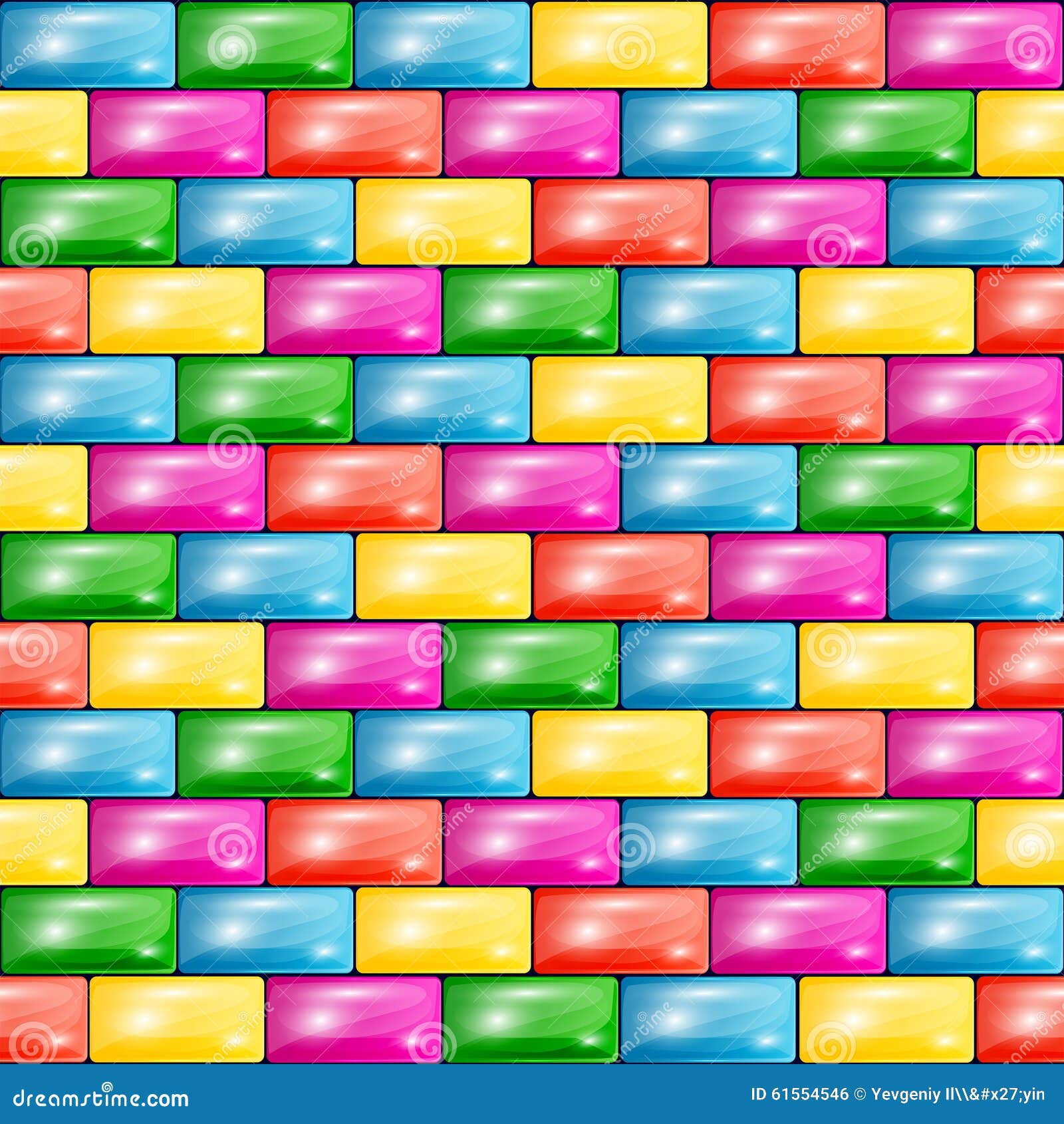 Glass brick wall stock vector. Illustration of background - 61554546