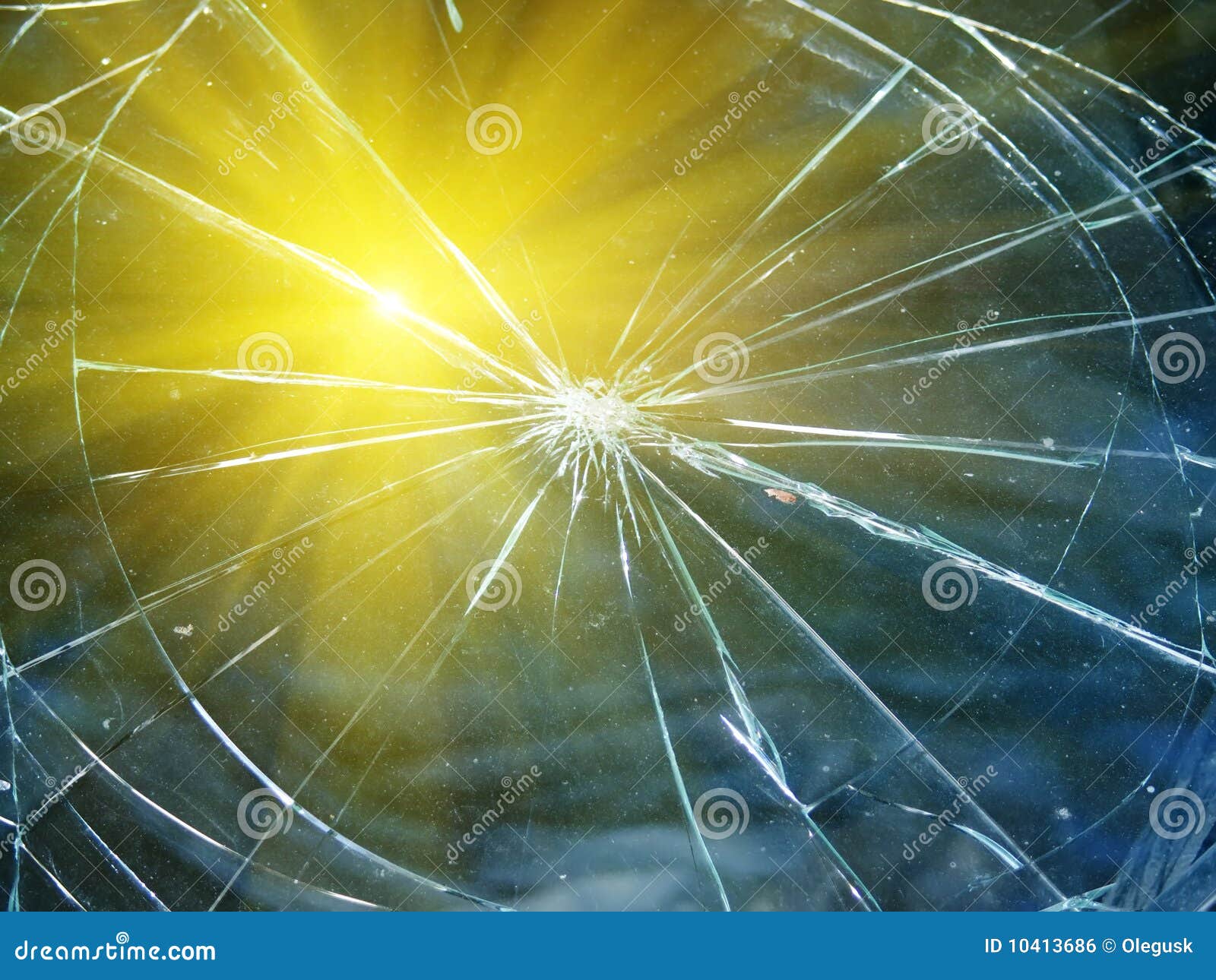 Glass the Broken Automobile Stock Photo Image of broken, reflexion