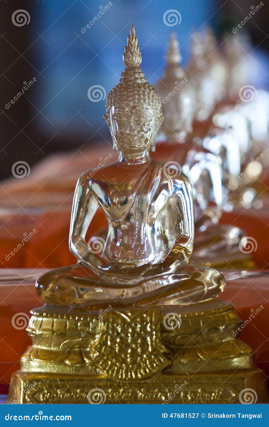 Glass Buddha statue stock image. Image of buddha, history 47681527