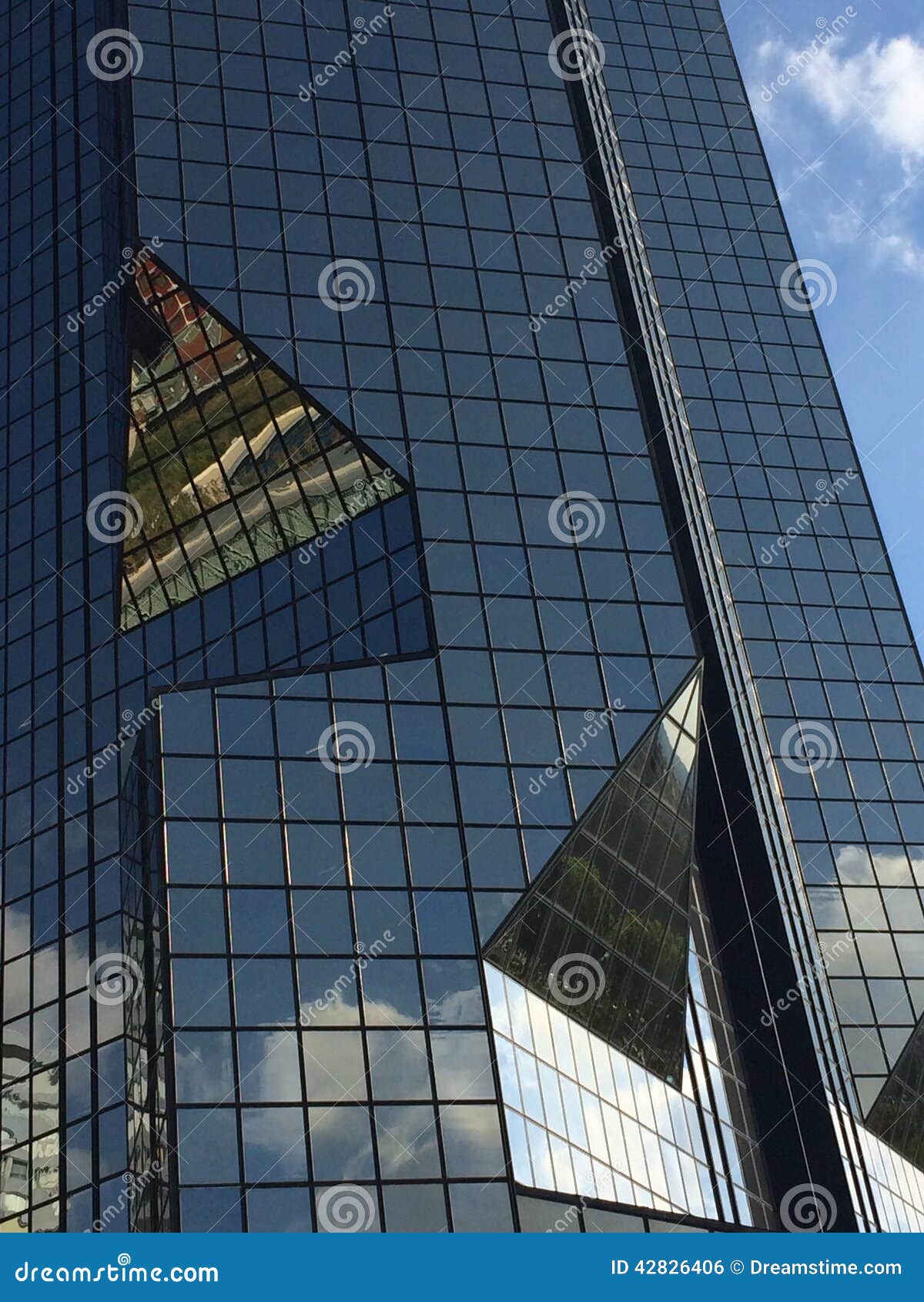 Glass Buildings stock photo. Image of high, paris, glass 42826406