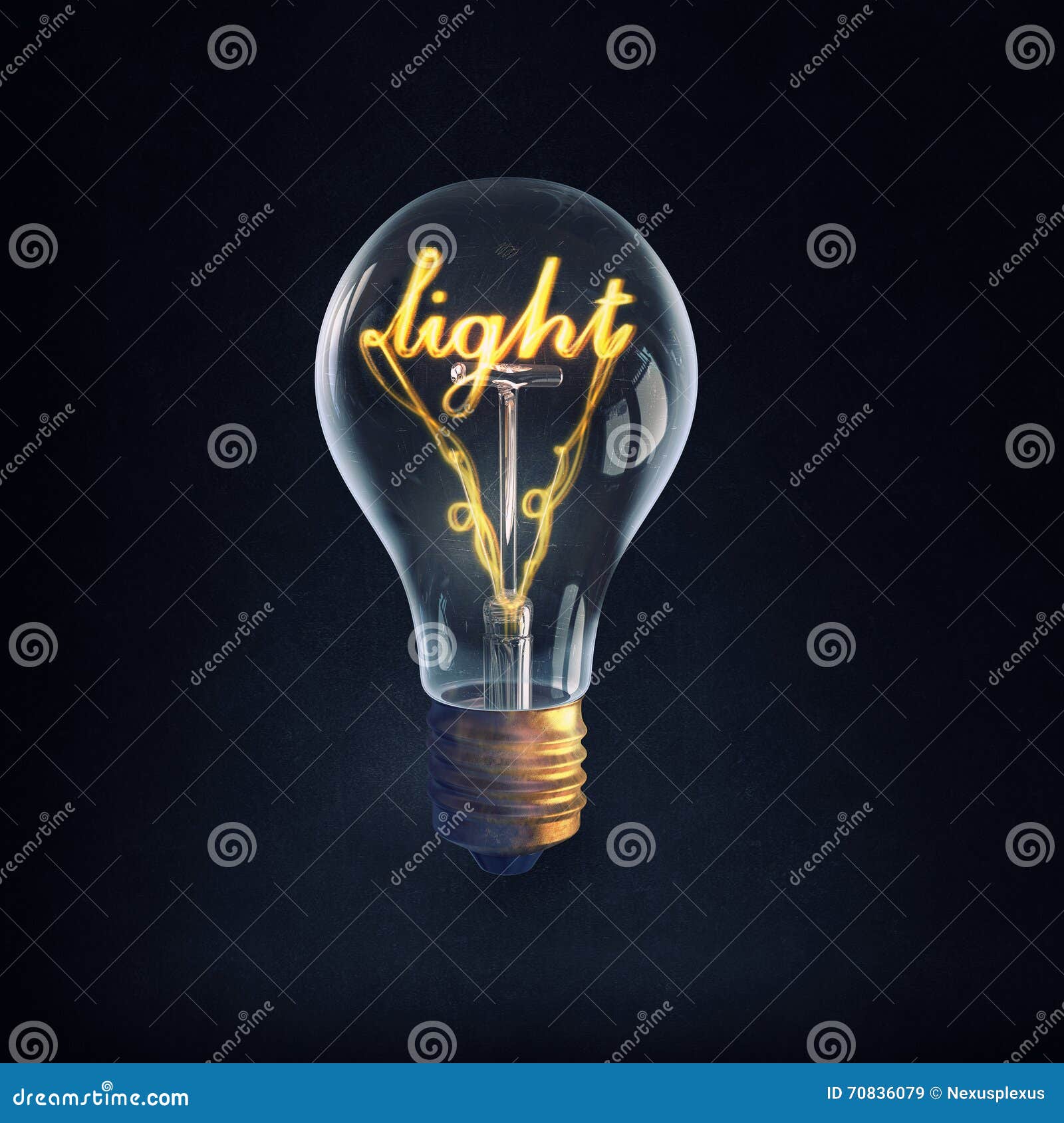 Glass Bulb with Concept Inside Stock Image Image of inspiration