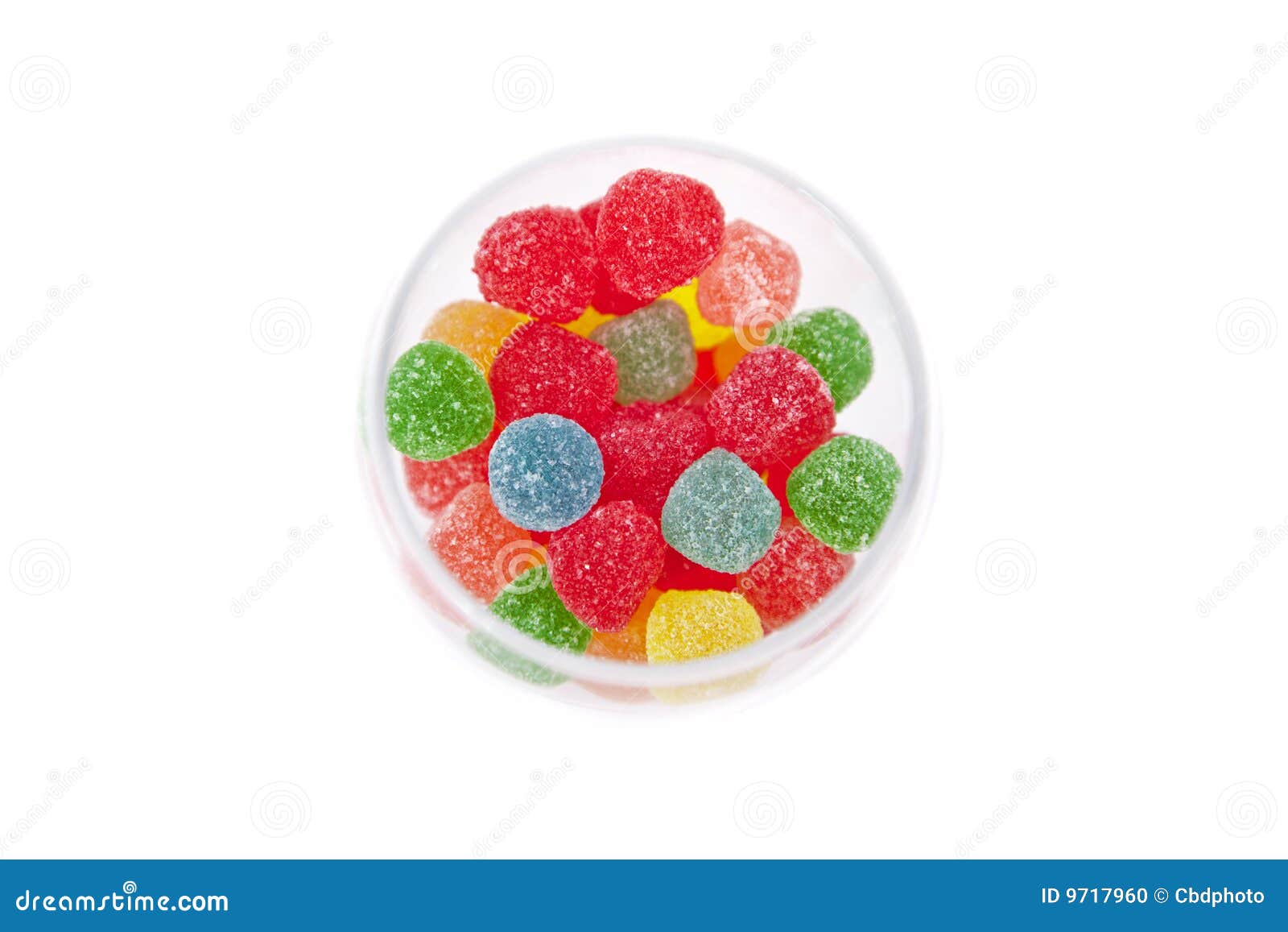 Glass with candy stock photo. Image of closeup, gourmet 9717960