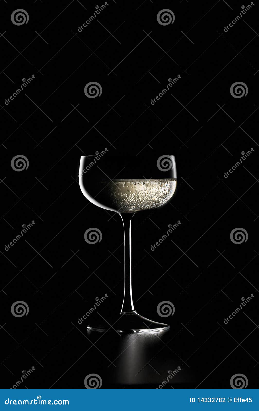 Glass of champagne stock photo. Image of black, beverage 14332782