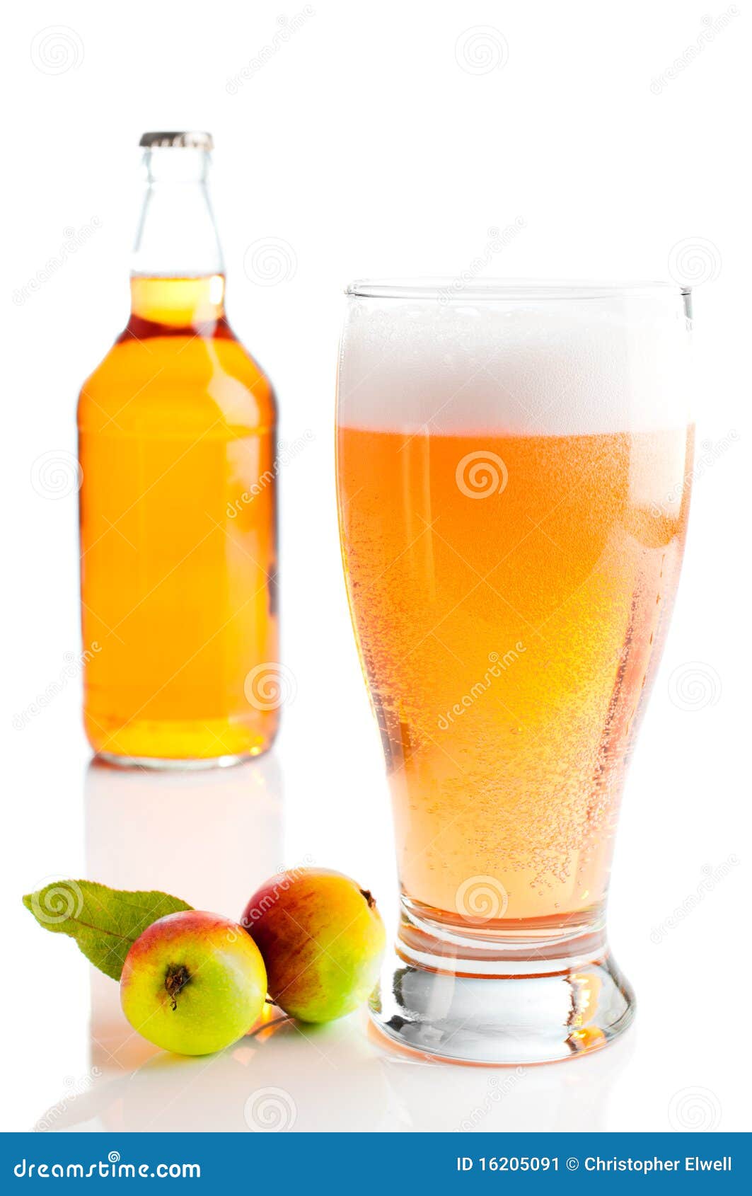 Glass Of Cider stock image. Image of beer, alcohol, froth 16205091