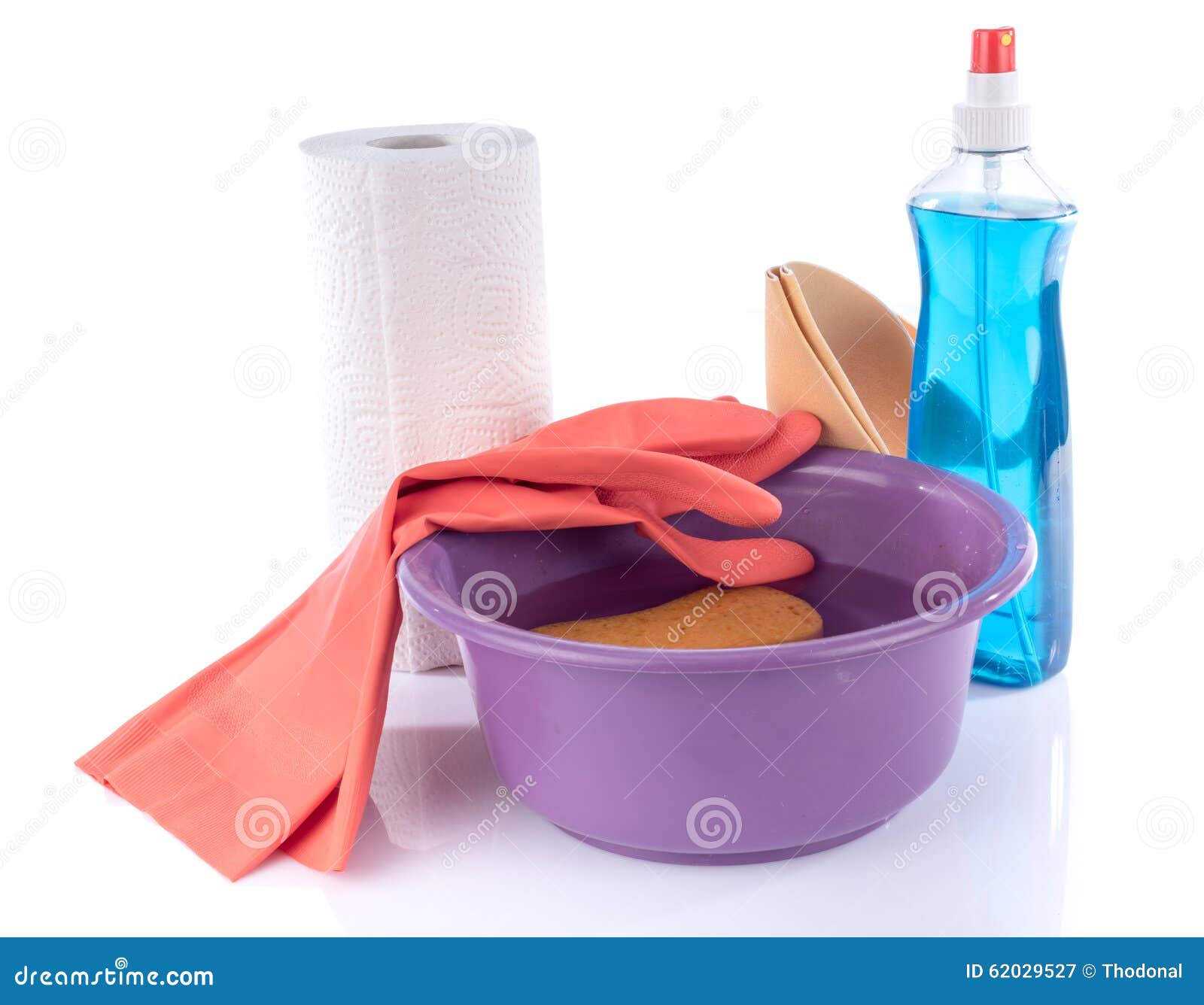 Glass Cleaner with Cleaning Equipment Stock Image Image of purple