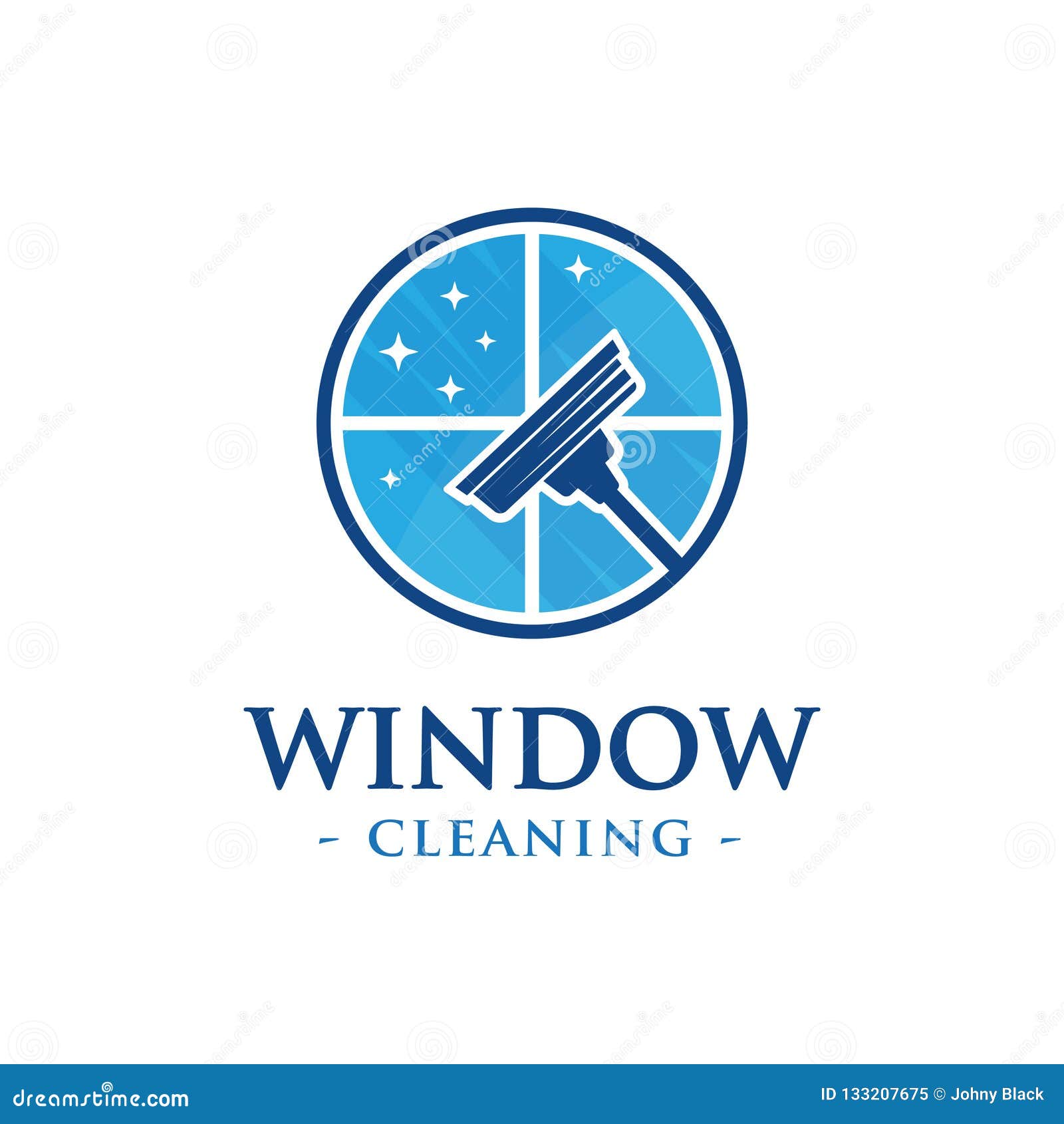 defekt opstrøms mikroskopisk Glass Cleaning Logo Design. Vector and Illustration. Stock Vector -  Illustration of business, logo: 133207675