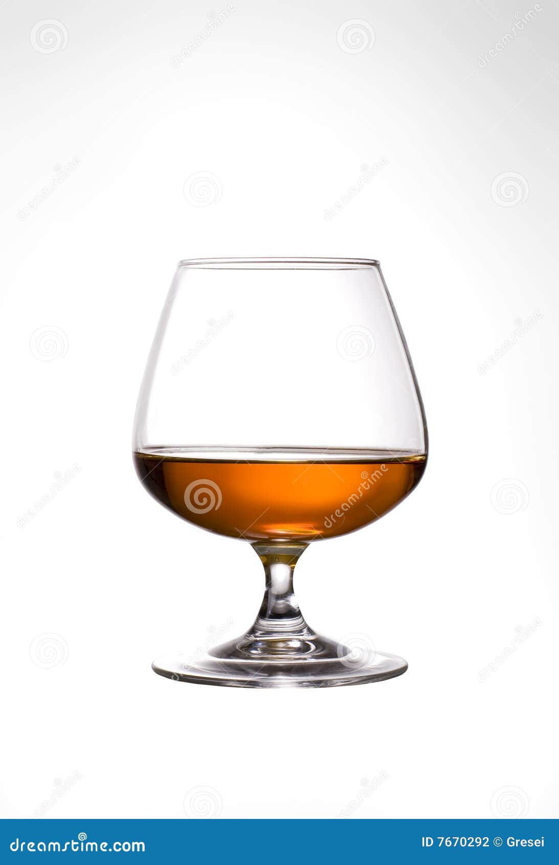 Glass of Cognac stock photo. Image of background, white 7670292