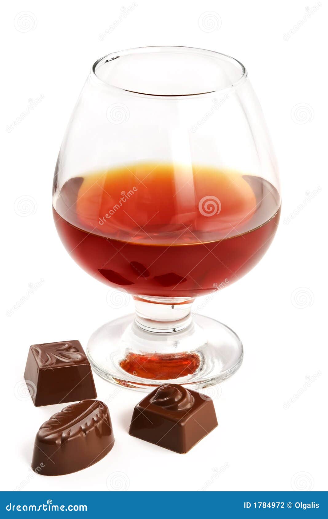 Glass with Cognac and Sweets with Liquor Stock Photo Image of juice