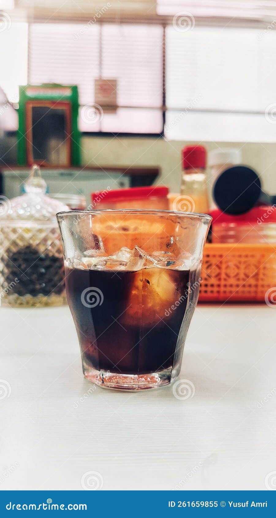 A Glass of Cold Brew Coffee in the Kitchen Stock Image Image of glass