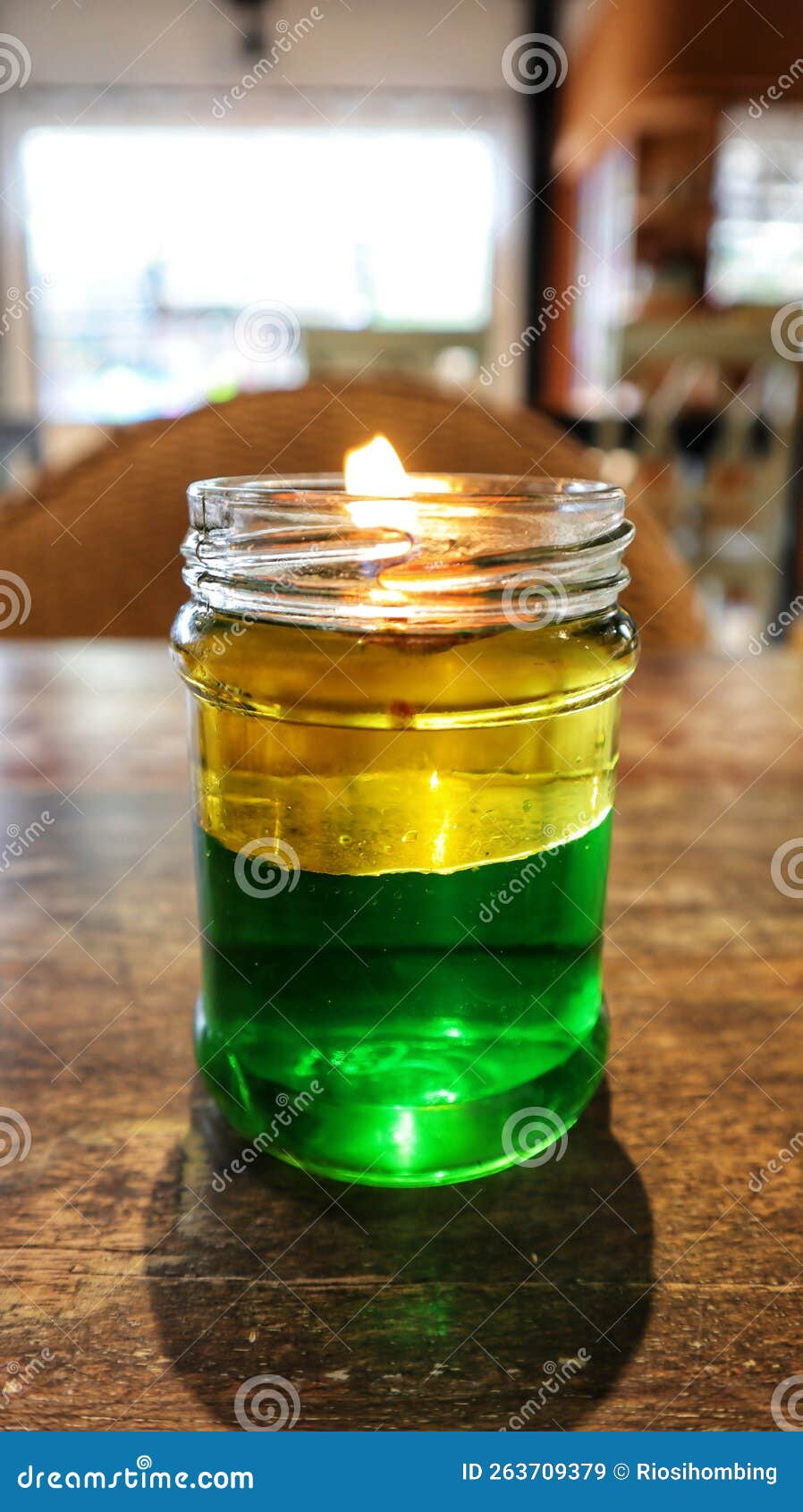 Glass Container of Molten Wax on the Dining Table Stock Image Image of interior, relaxation