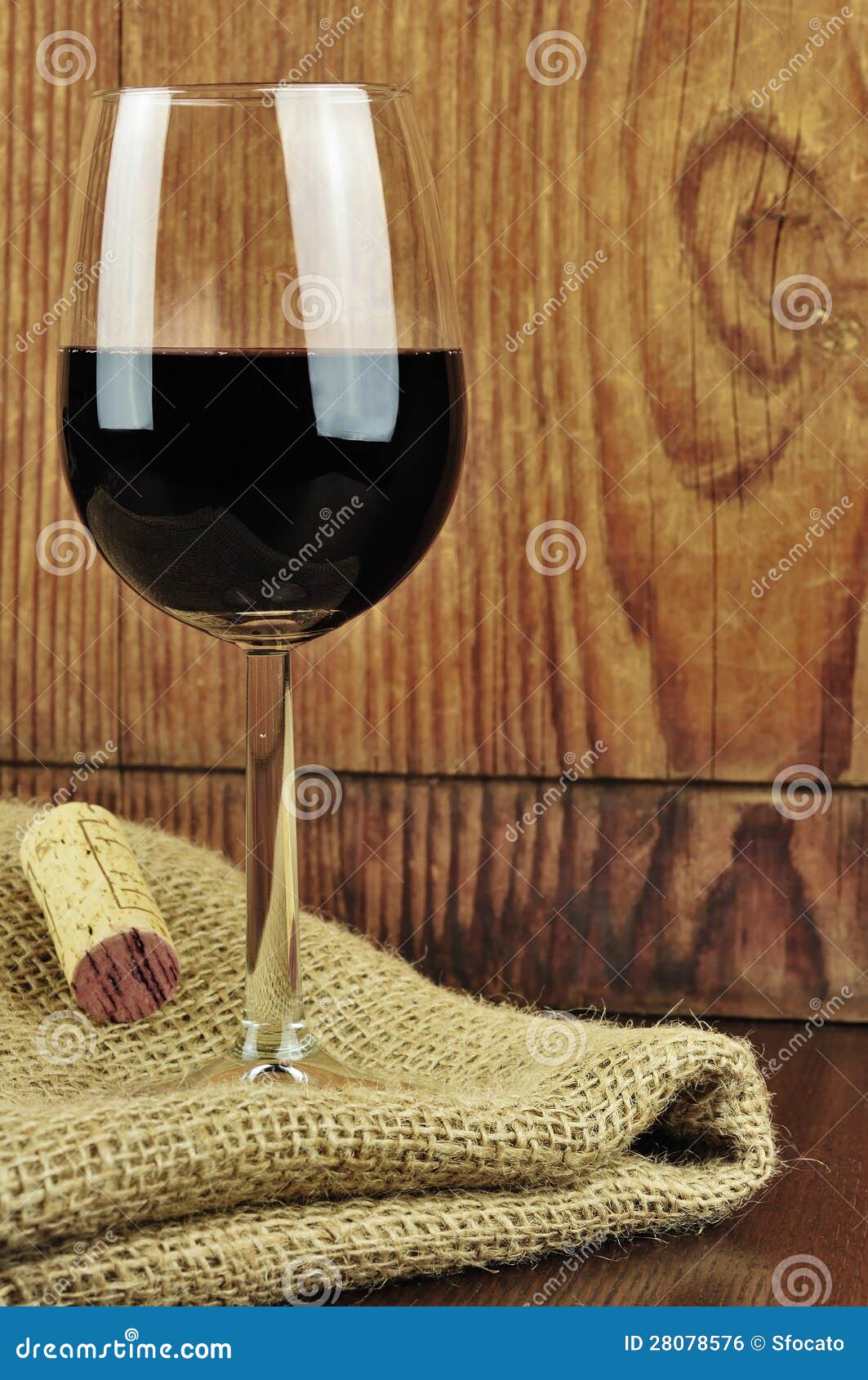 Glass and Cork of Fine Italian Red Wine Stock Photo Image of bottle