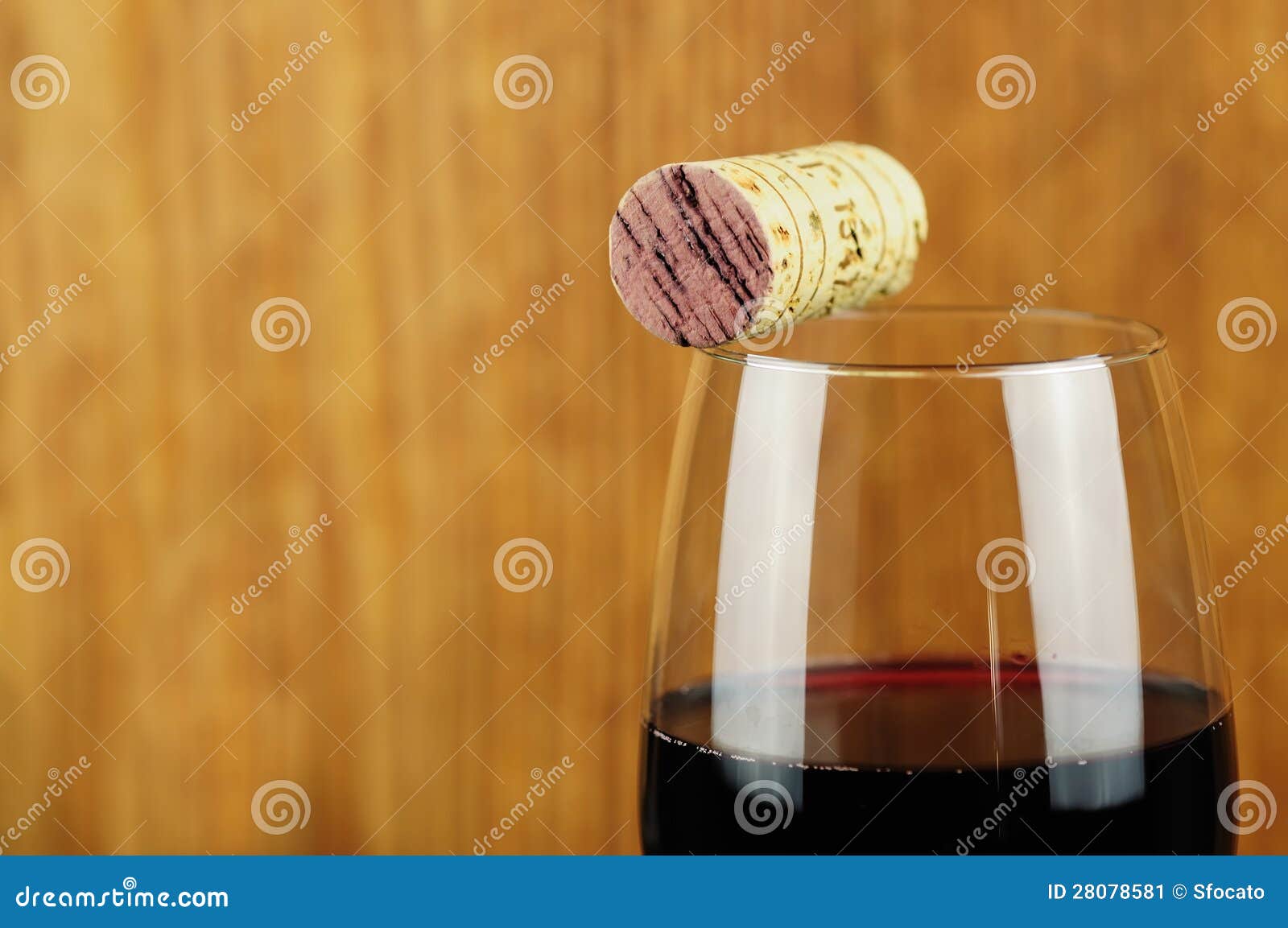 Glass and Cork of Fine Italian Red Wine Stock Image Image of closed, tasting 28078581