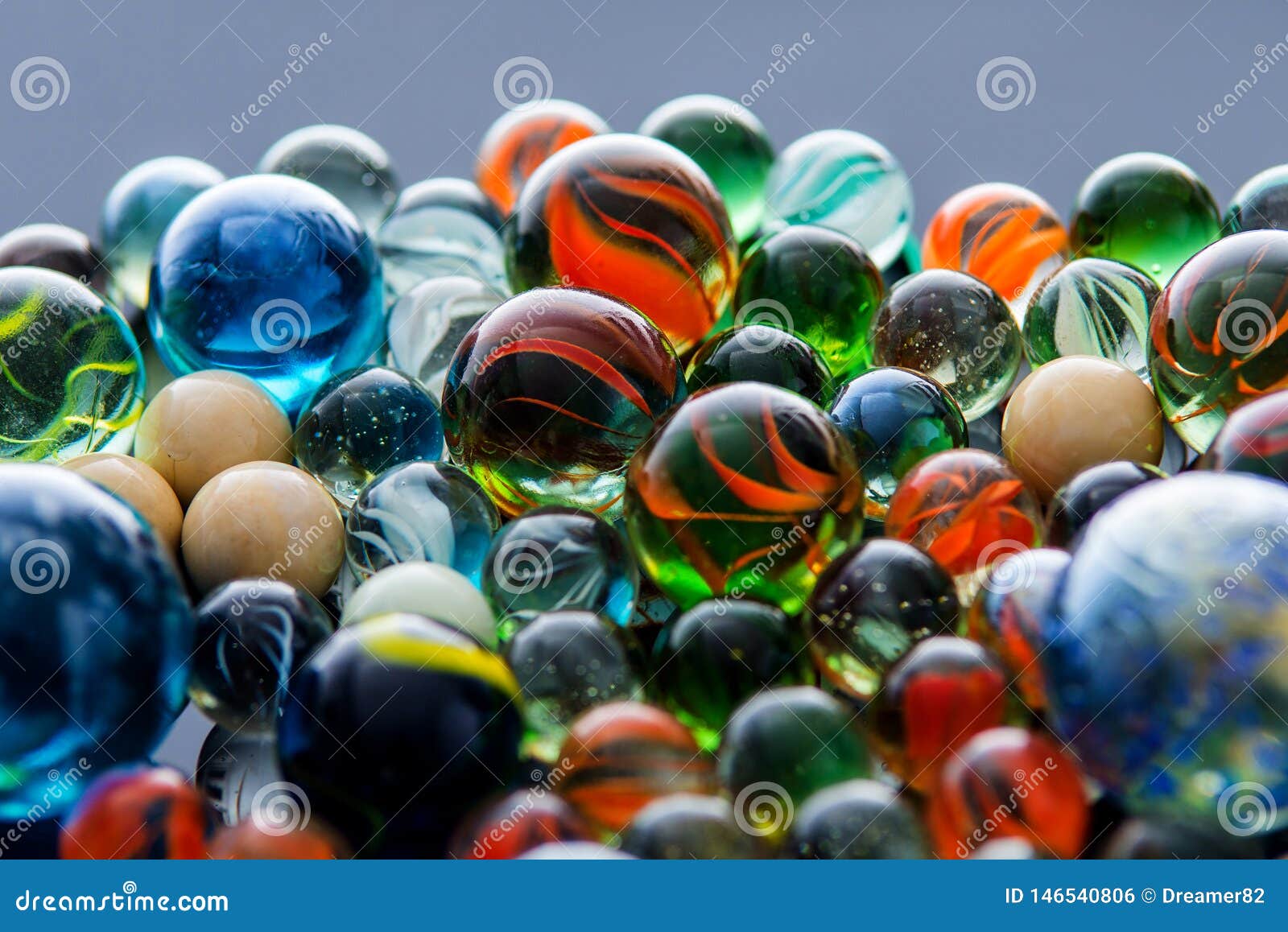 Glass, Crystal Marbles. Reflection on Glass. Stock Photo Image of marbling, marble 146540806