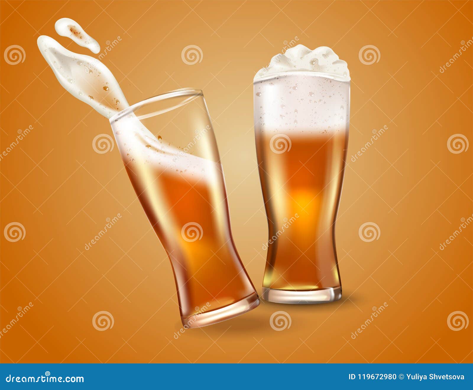 Beer Glass Mockup Stock Template