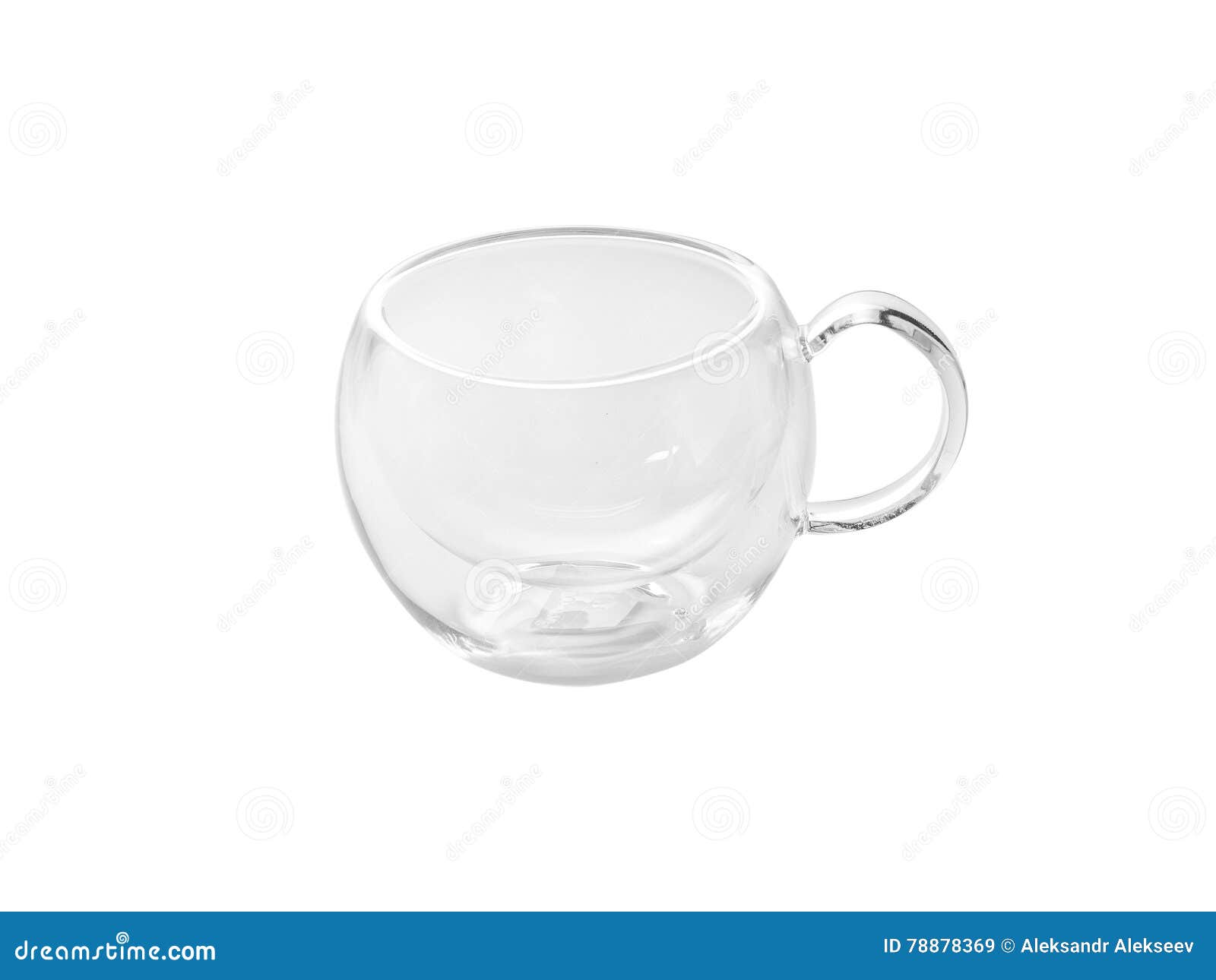 Glass Cup with a Double Bottom Stock Image Image of icon