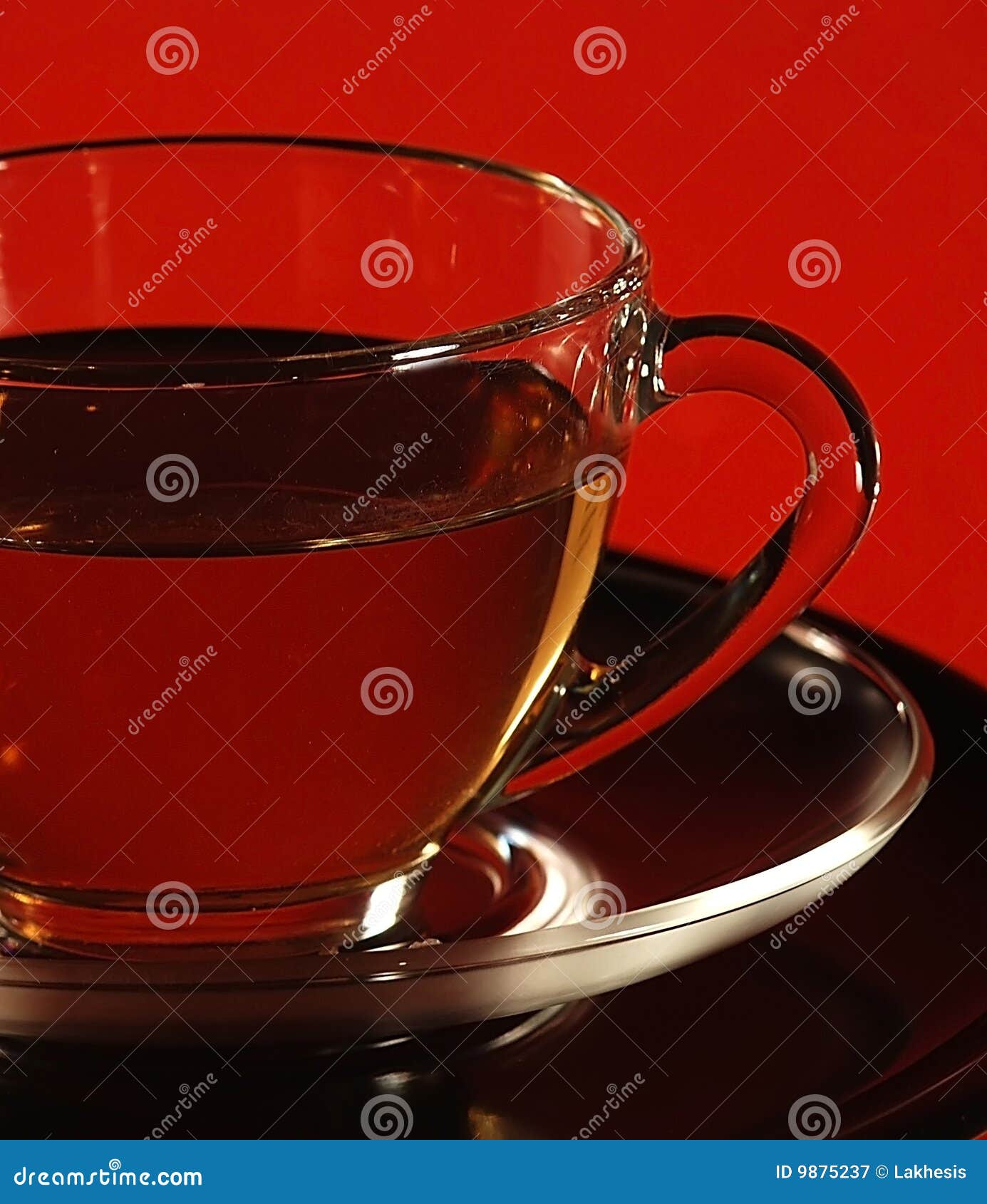 Glass Cup of Tea stock image. Image of alternative, fresh 9875237