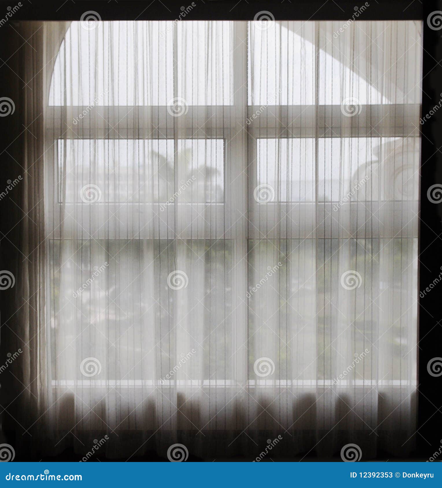 Glass curtain fabric stock image. Image of view, frame 12392353
