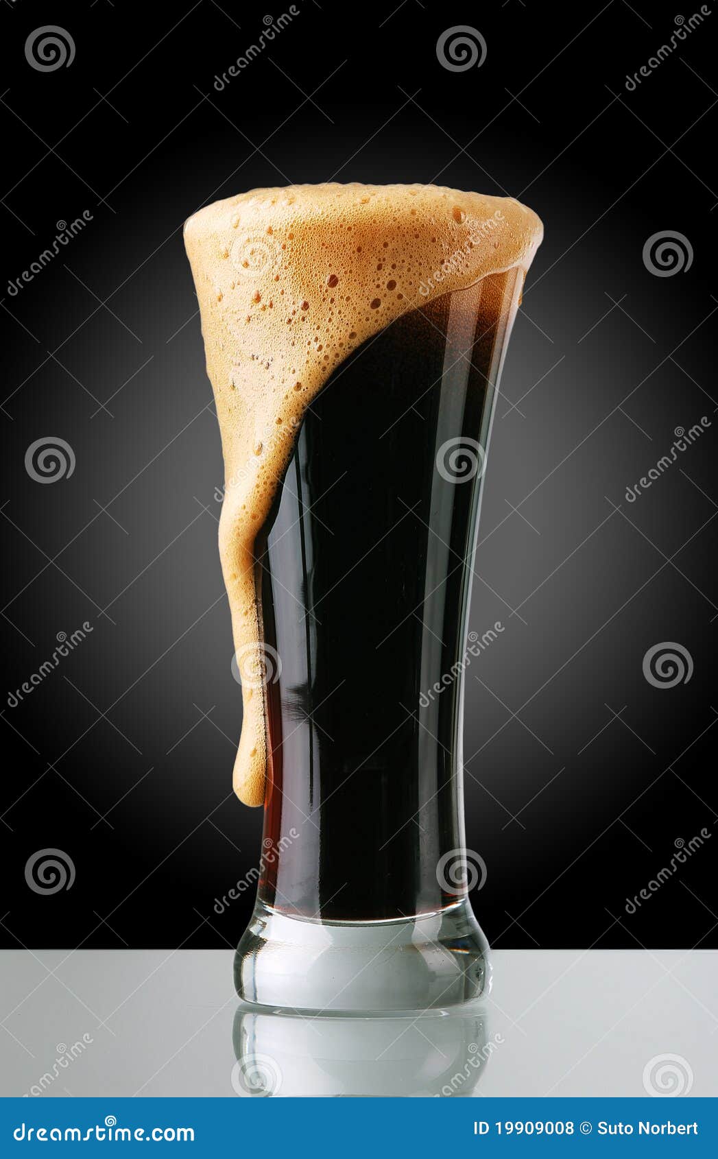 Glass of dark beer stock photo. Image of drink, lager 19909008