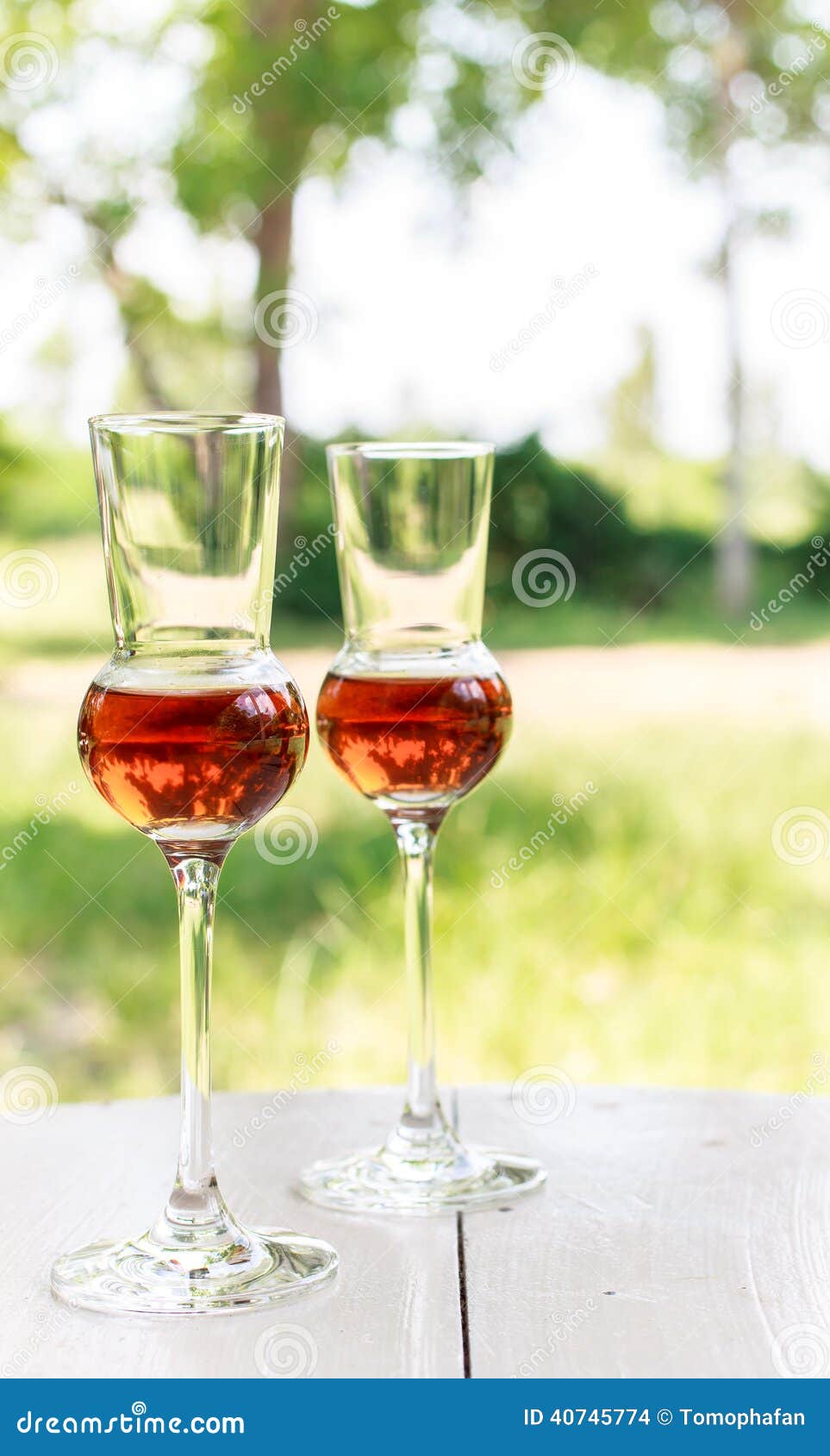 Glass of Dark Italian Grappa Brandy Stock Photo Image of orange
