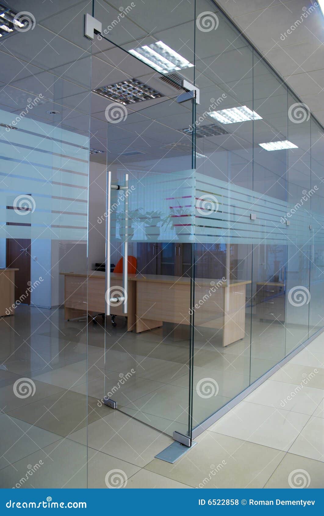 Glass door stock photo. Image of headquarters, high, corridor 6522858