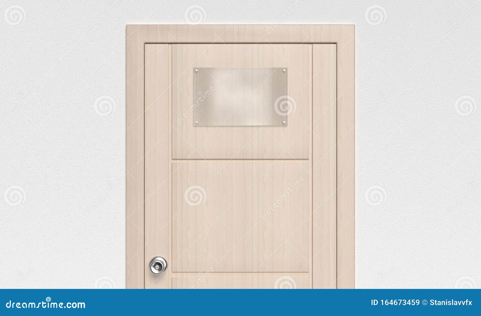 Download Glass Door Plate Template. Office Mockup. Stock Illustration - Illustration of background ...