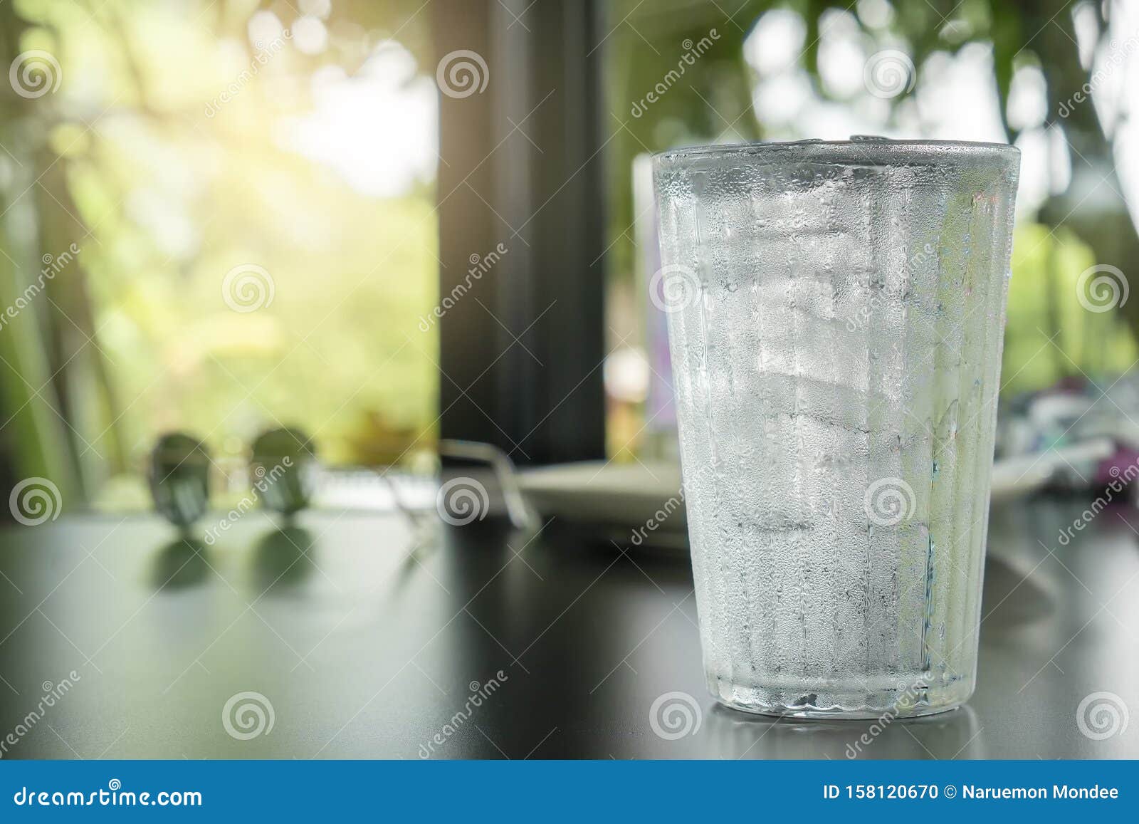 Glass of Drinking Ice Water Stock Photo Image of clear, freeze 158120670