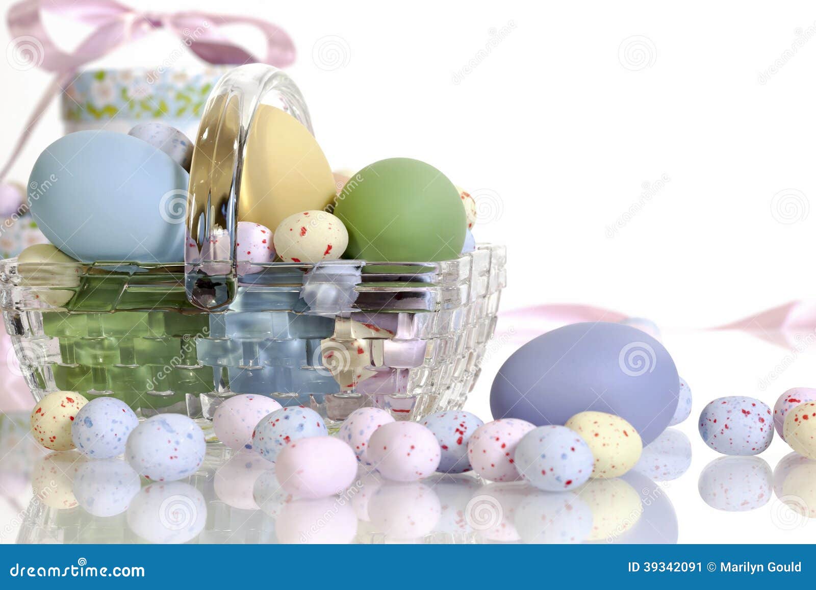 Glass Easter Basket stock image. Image of colorful, holiday 39342091