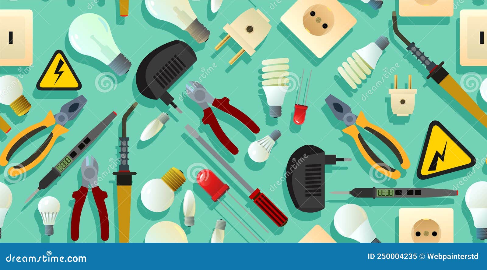 Glass Electric Light Bulb Electrical Outlet and Plug.. Lighting Device