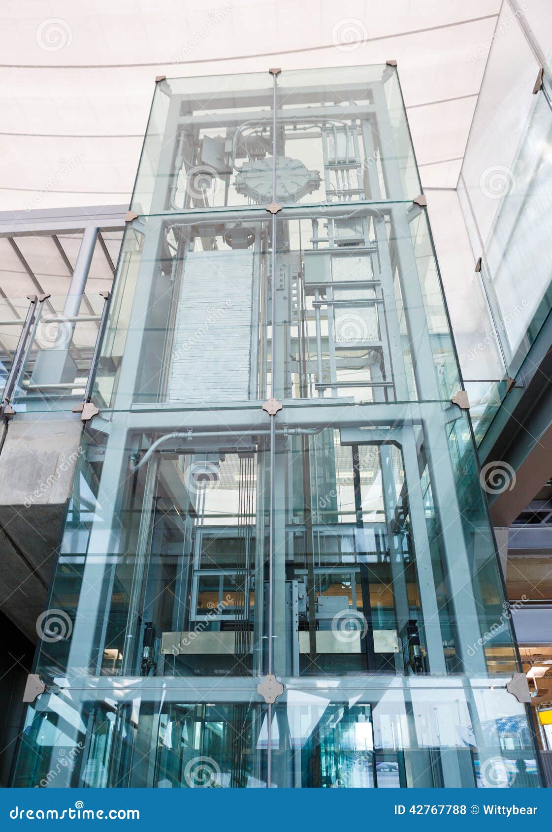 Glass Elevator Stock Photo Image 42767788
