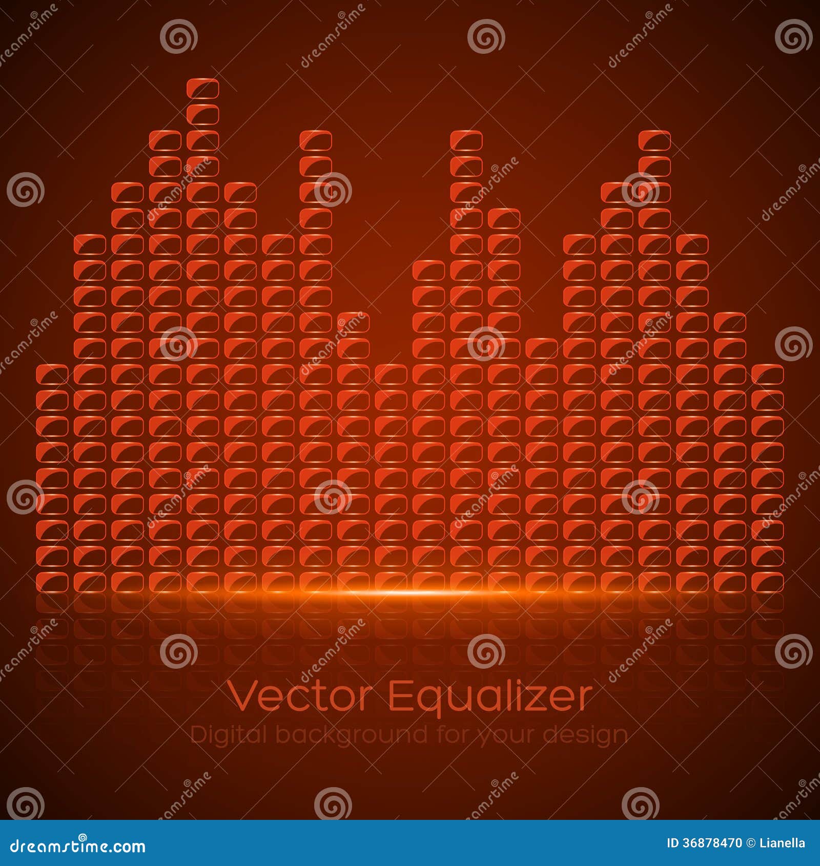Glass Equalizer stock vector. Illustration of electronics 36878470