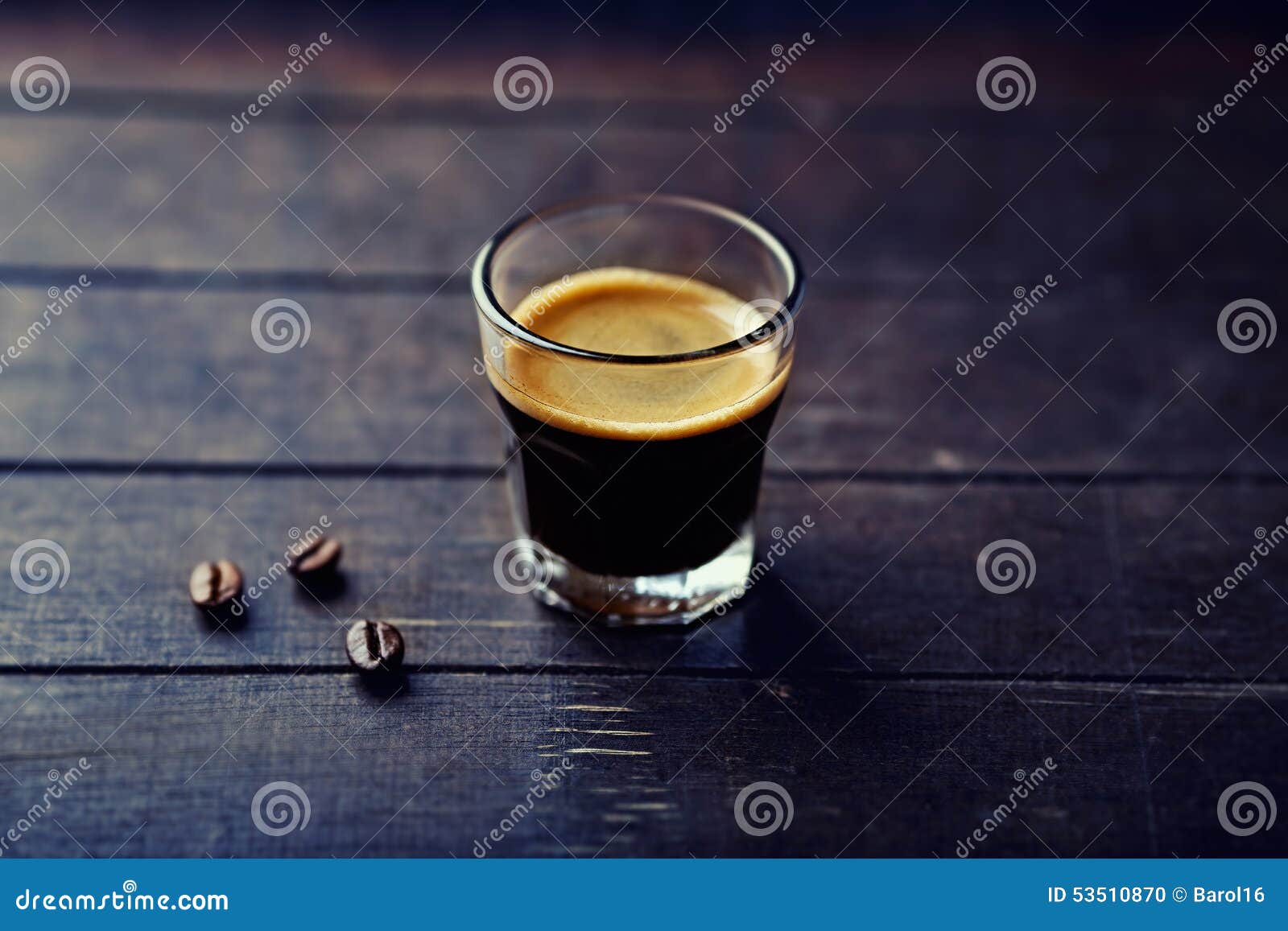 glass of espresso