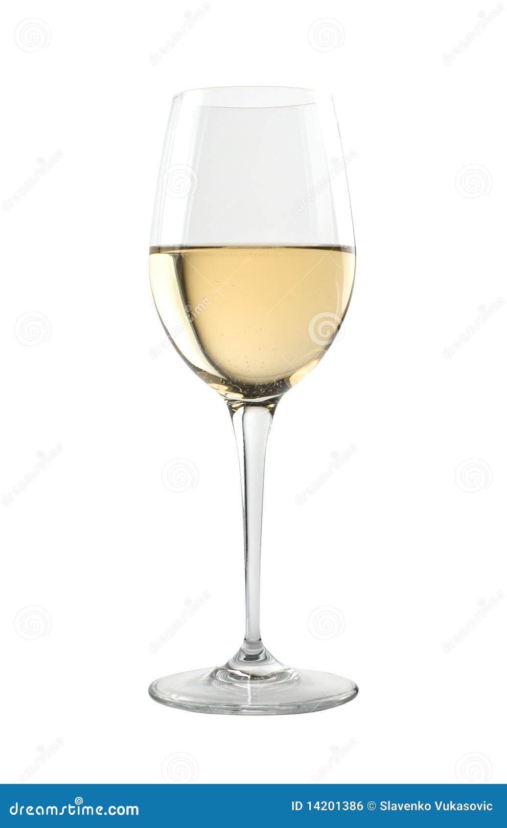 Glass of fine white wine stock photo. Image of vertical 14201386