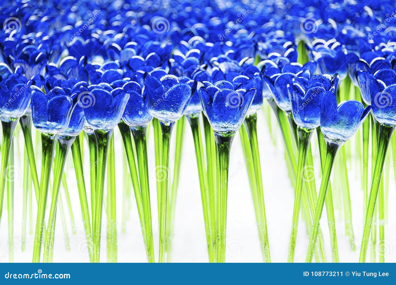 Glass Flower Tulip Decoration Stock Image Image of bright, flora