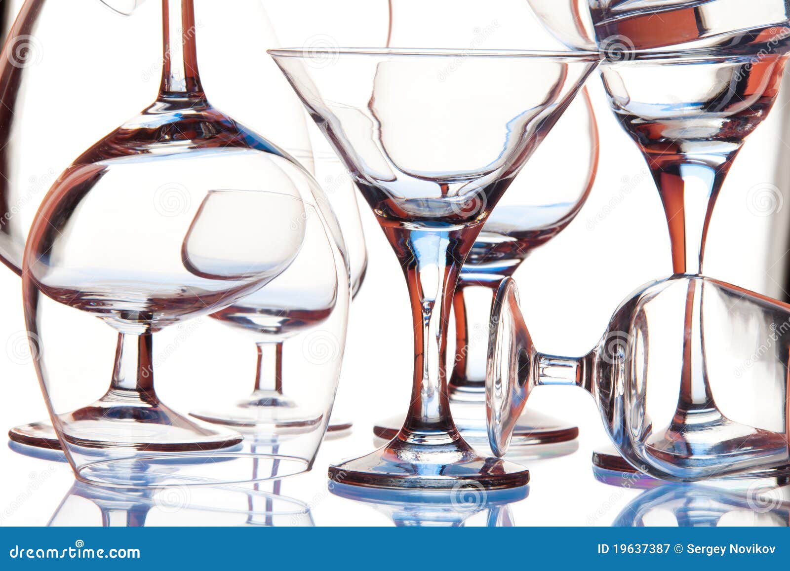 Glass forms stock image. Image of form, color, crystal 19637387