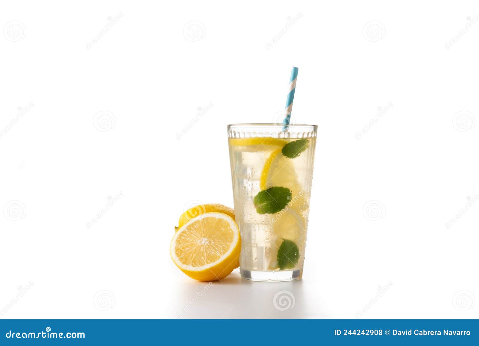 Glass of fresh lemonade stock photo. Image of lemonade 244242908