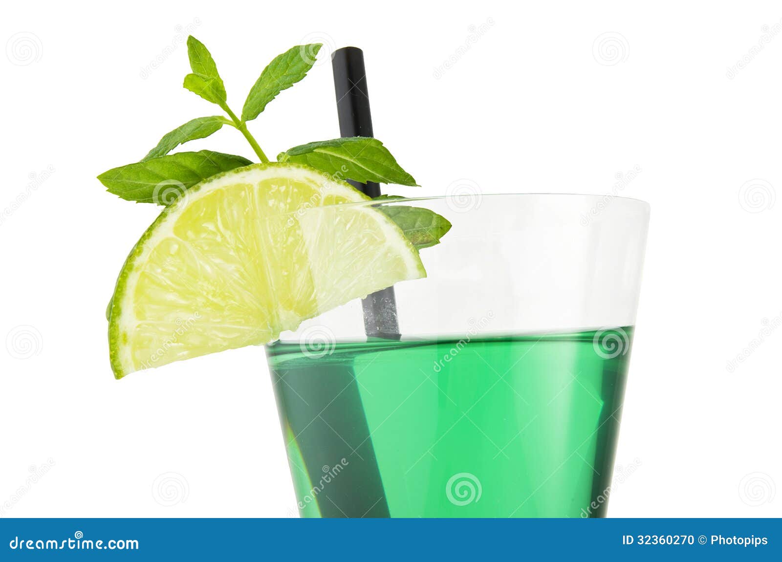 Glass with Fresh Mint and Lime Stock Photo Image of syrup, party