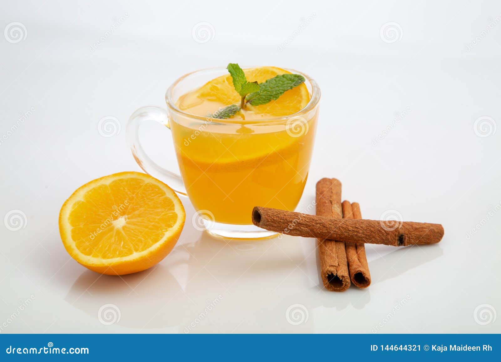 Orange tea with cinnamon stock image. Image of organic - 144644321