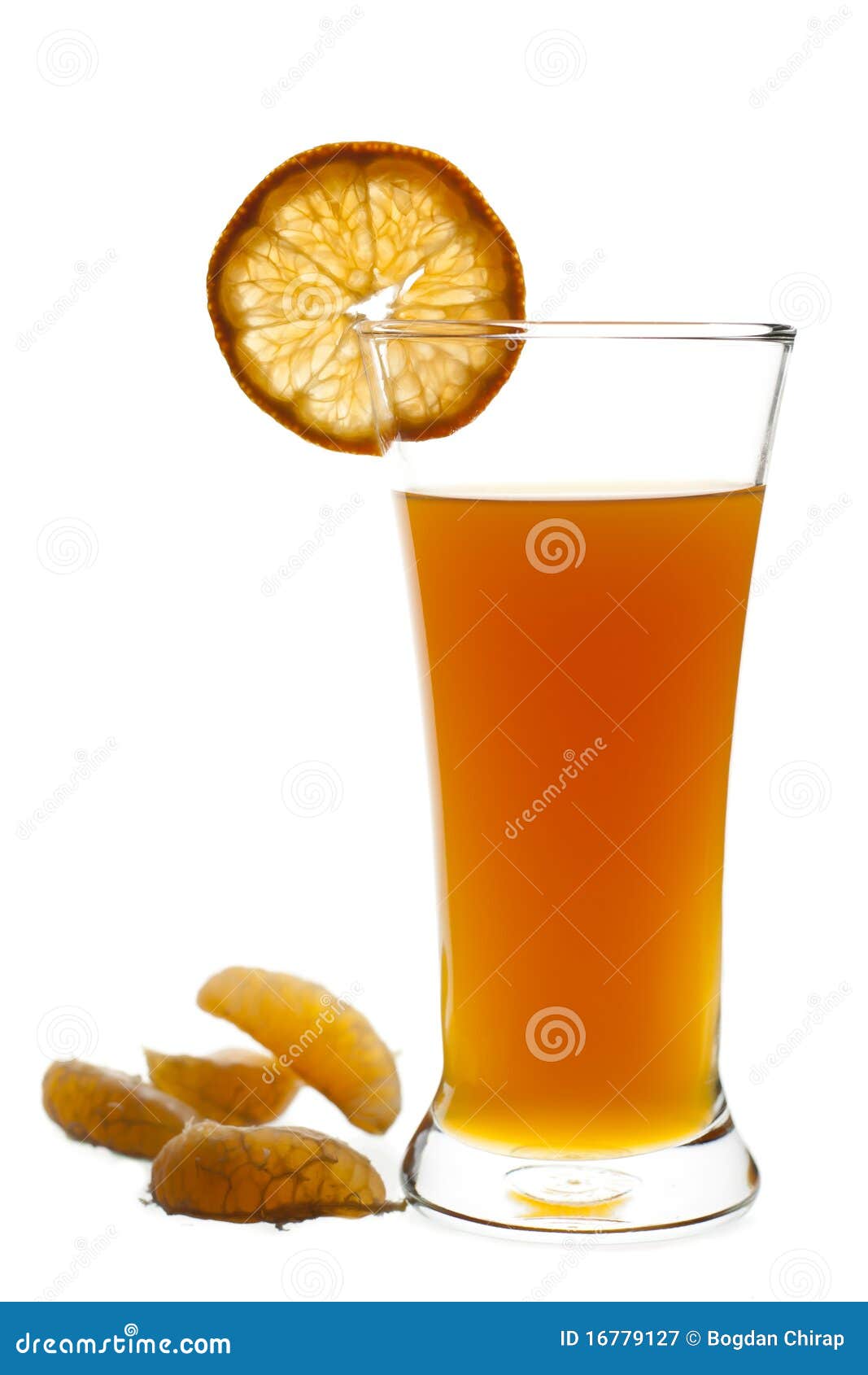 Glass of Freshly Squeeze Orange Fruit Juice Stock Image Image of